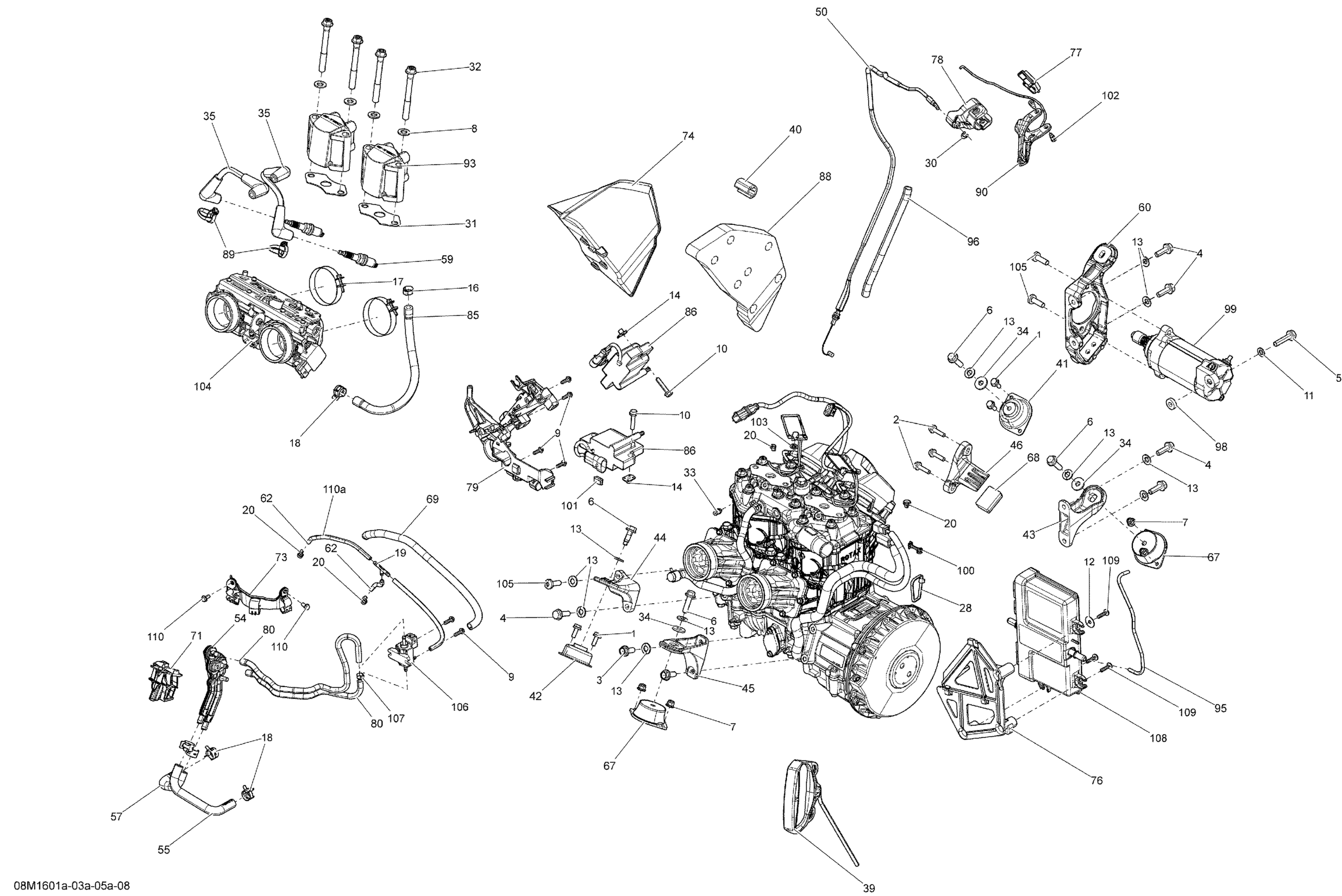 Схема узла: Engine - 600HO ETEC