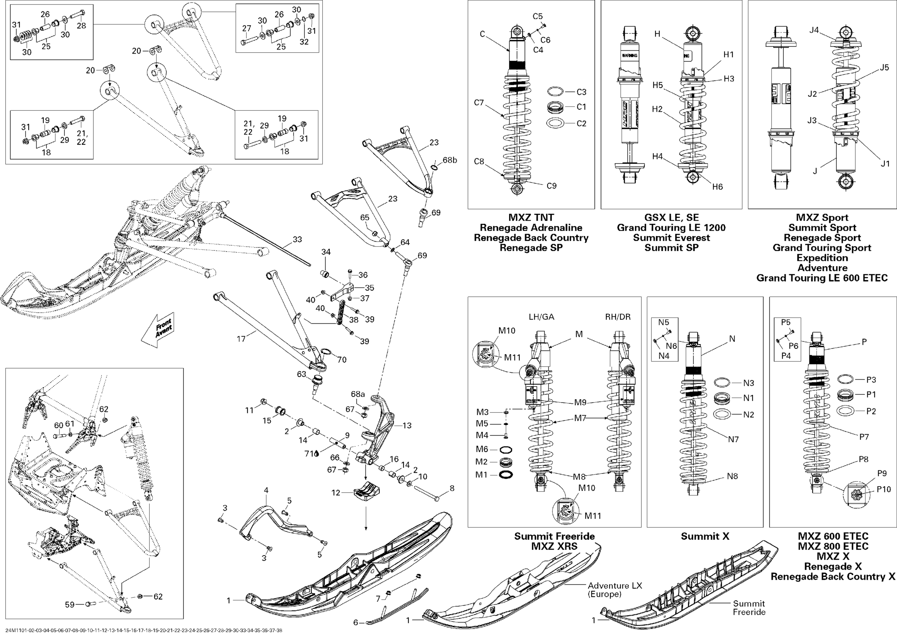 Front Suspension And Ski