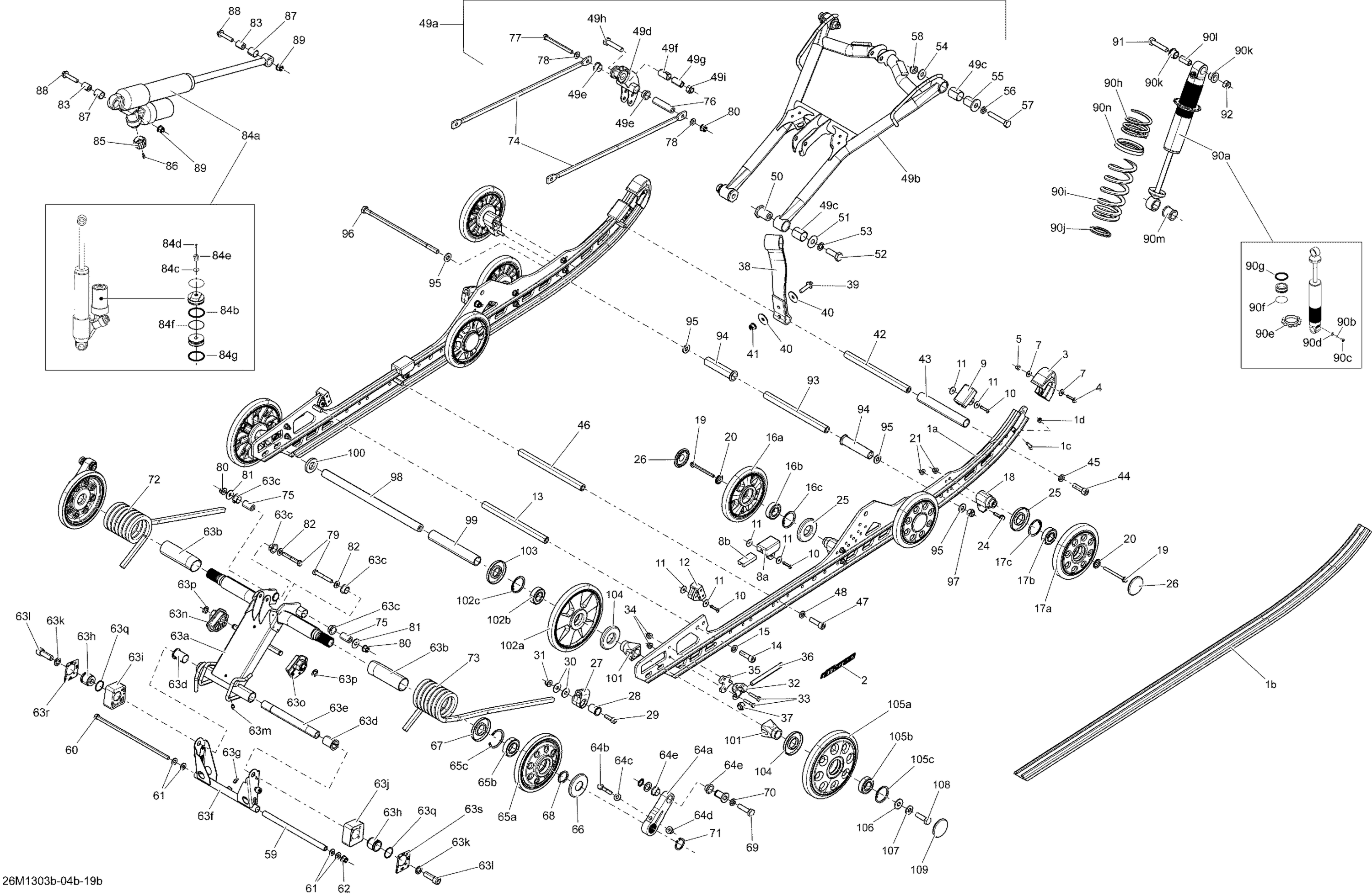 Rear Suspension Without Adjust System