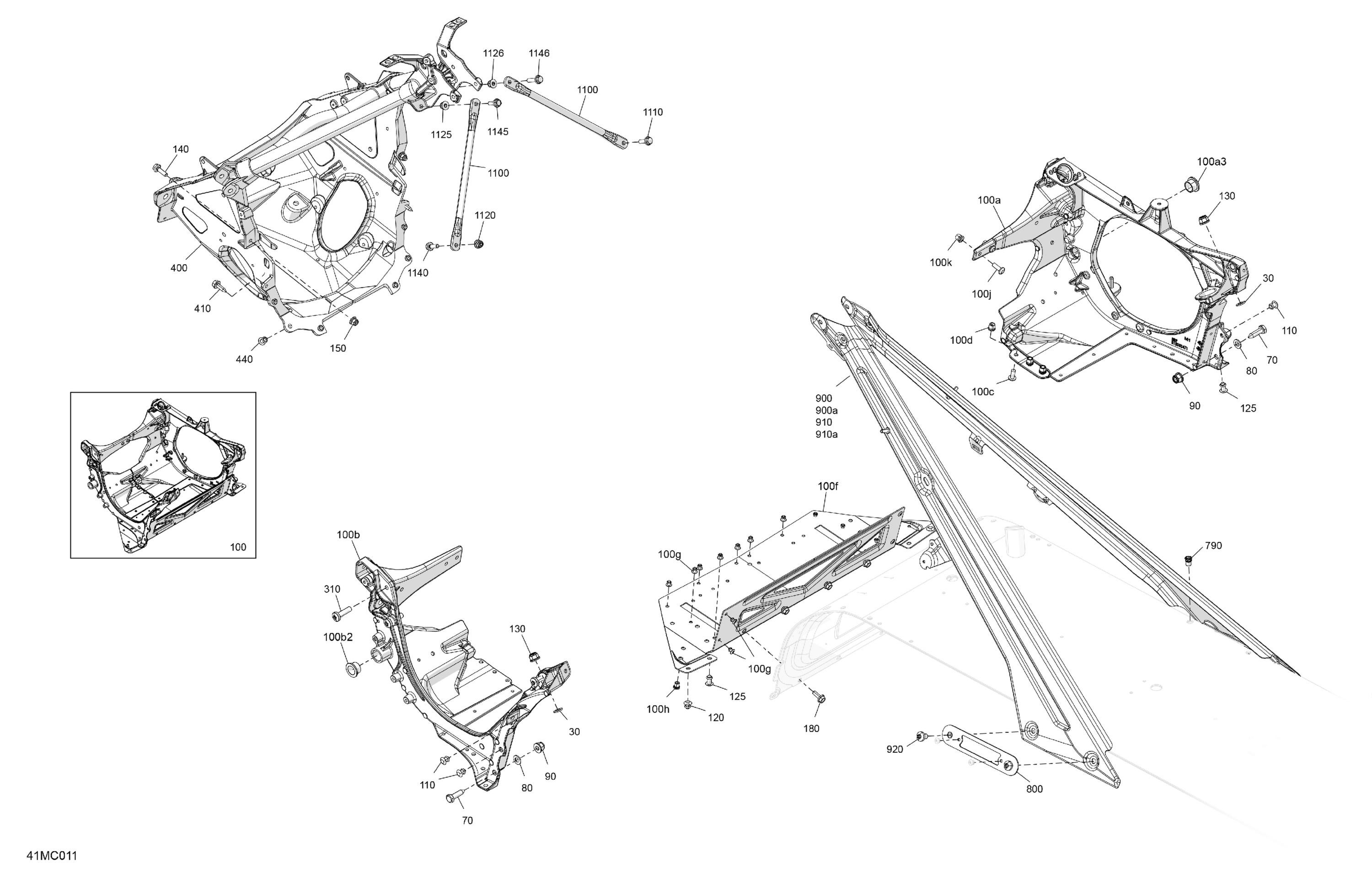 Схема узла: Frame - System - Front Section