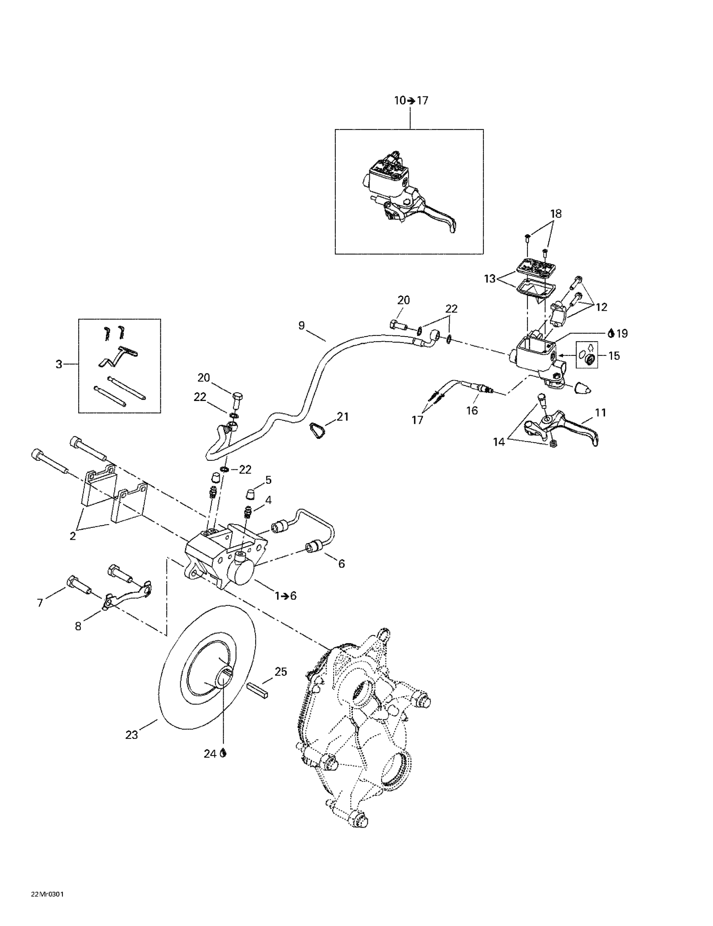 Схема узла: Hydraulic Brake