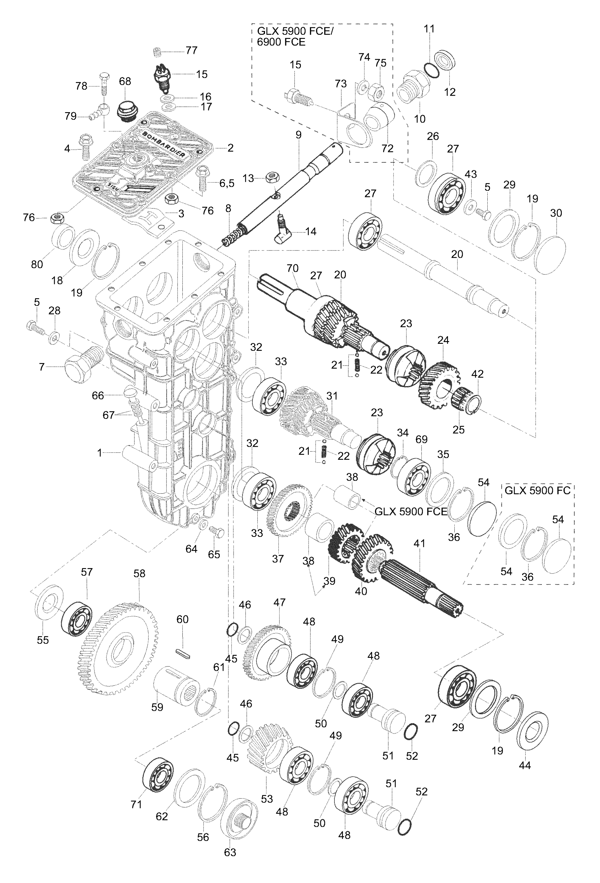 Схема узла: Gearbox