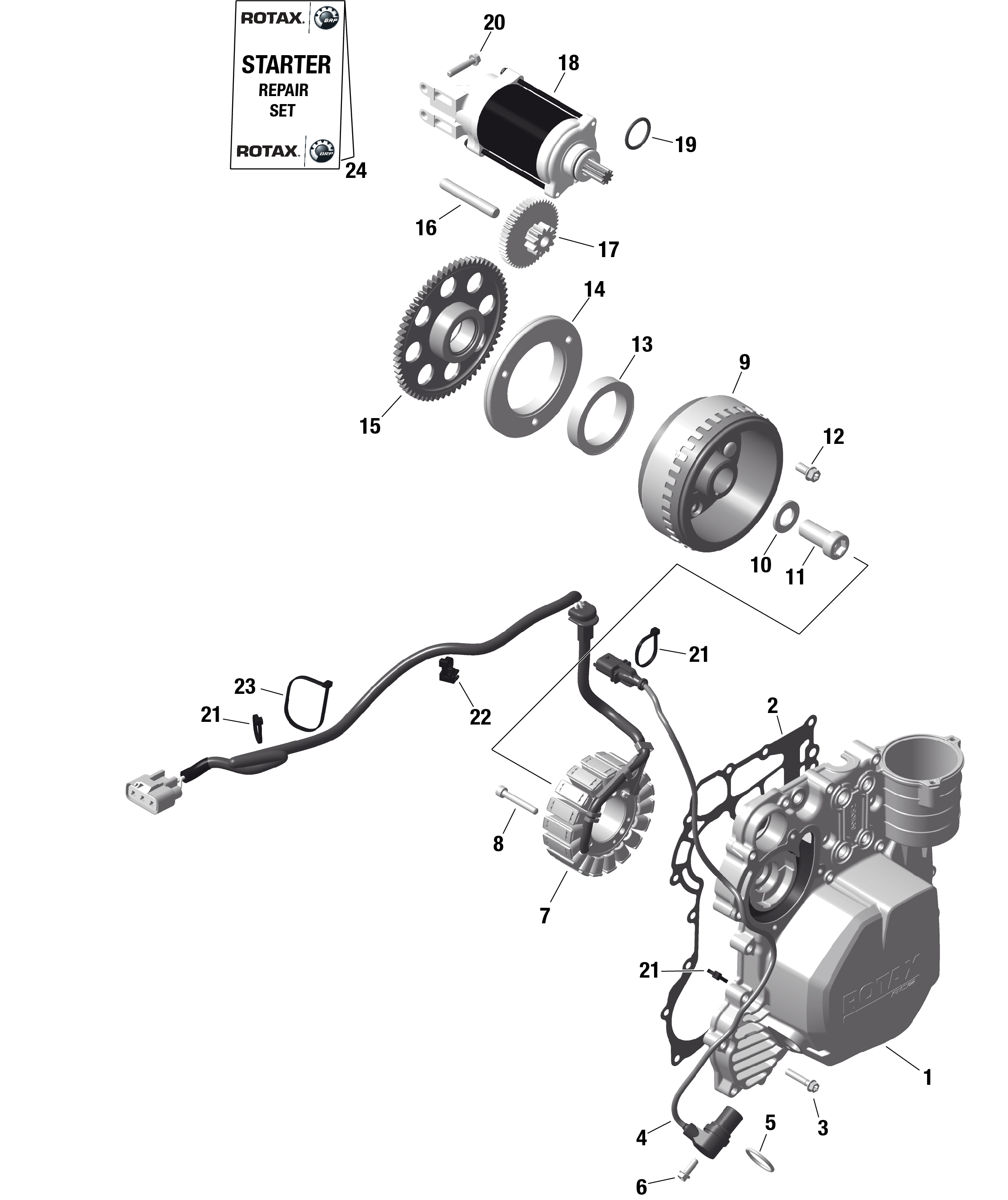 ROTAX - Magneto and Electric Starter