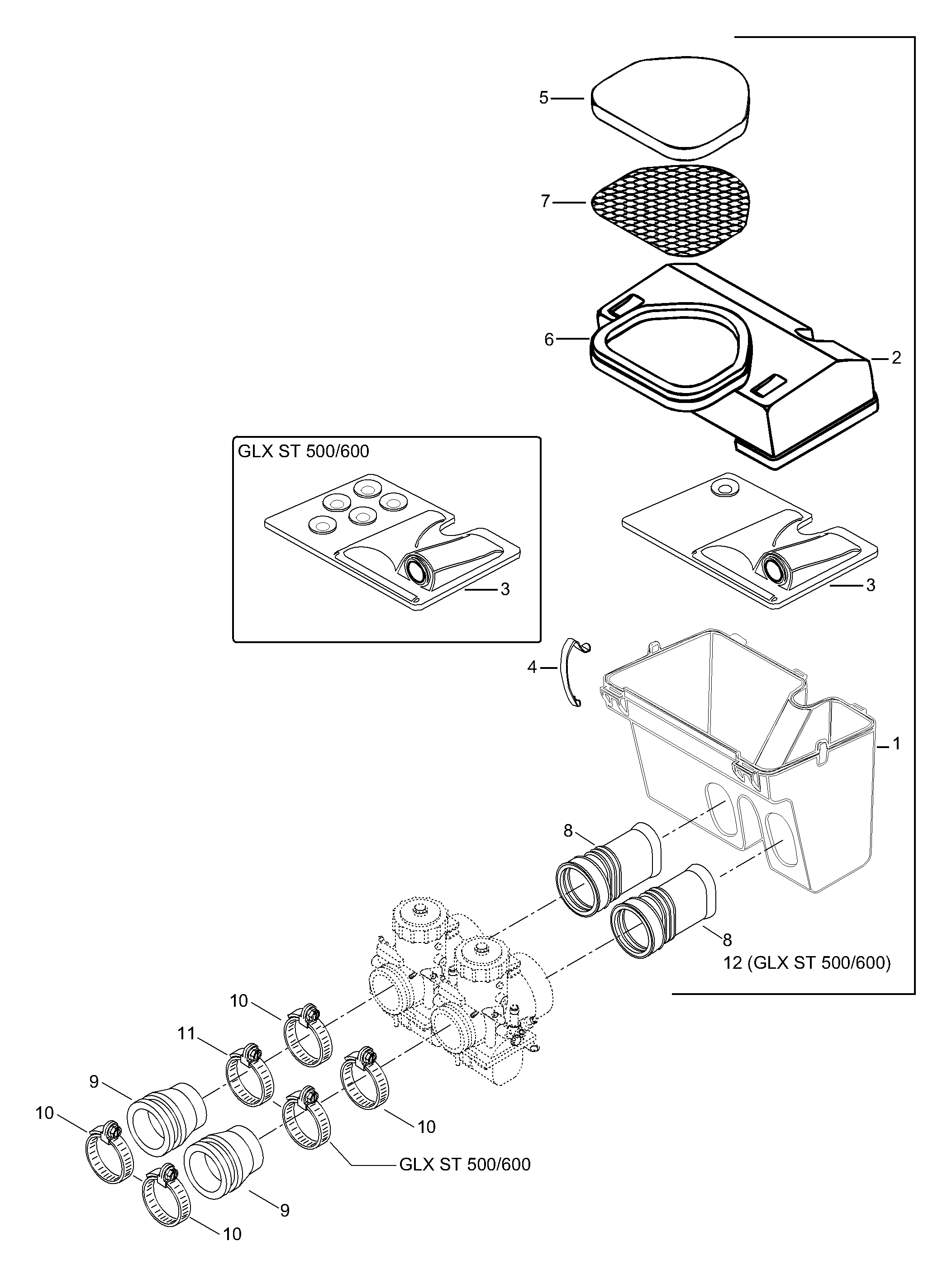 Схема узла: Air Silencer