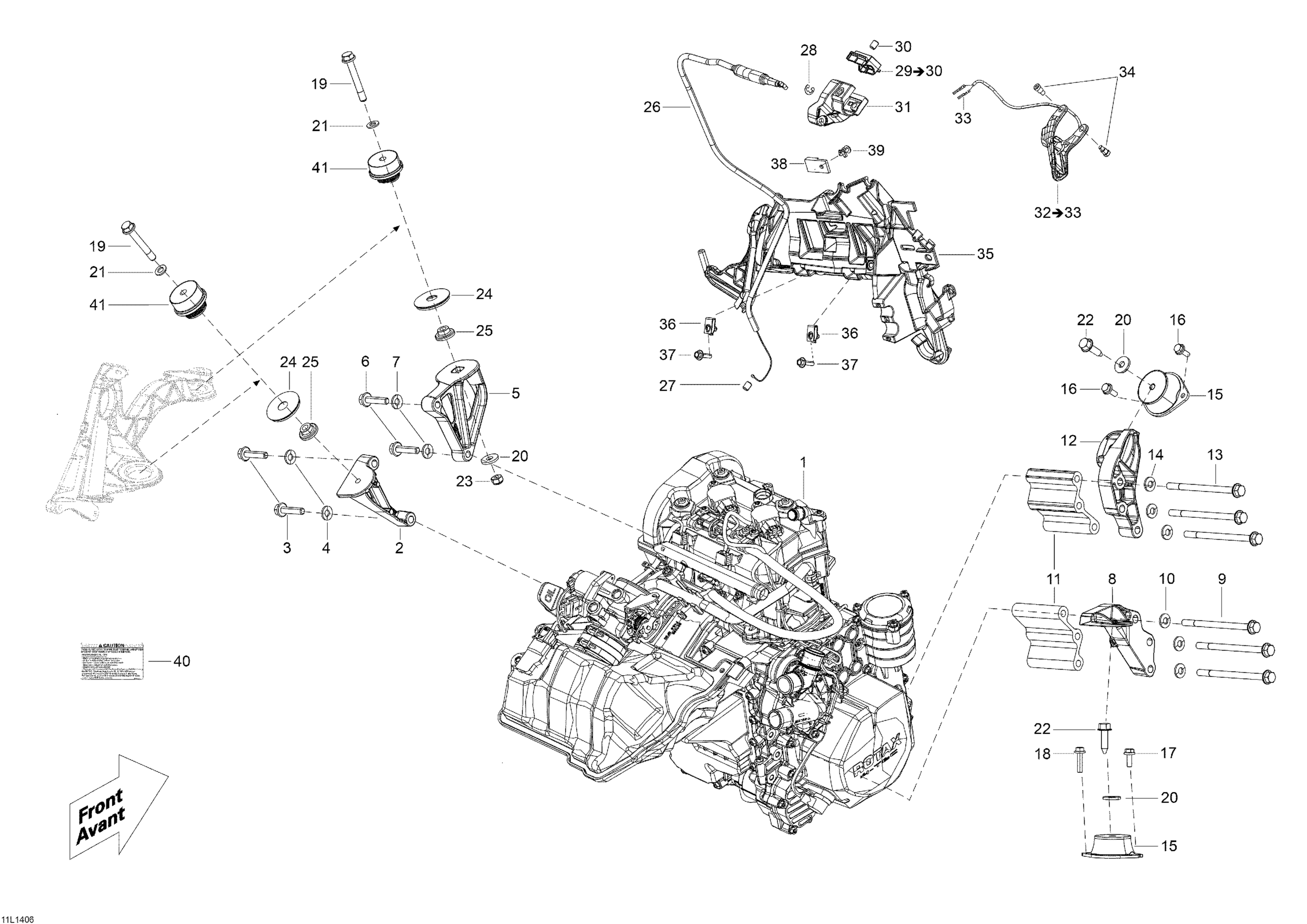 Engine And Engine Support