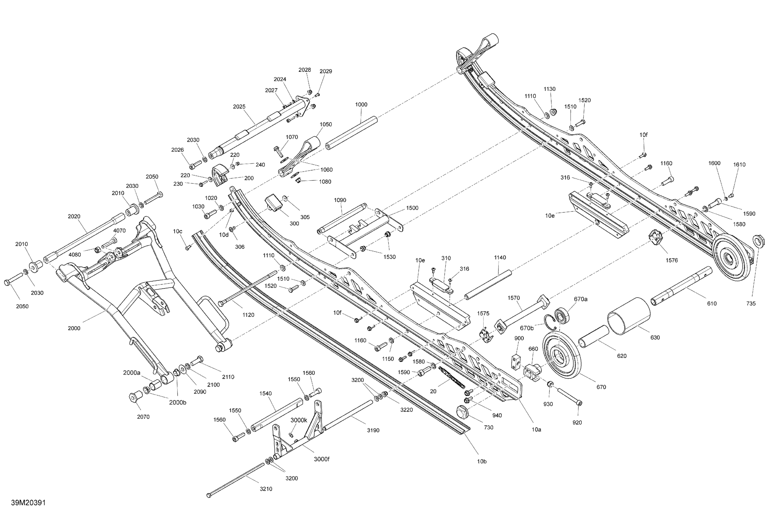 Схема узла: Suspension, Rear - Lower Section - Racing