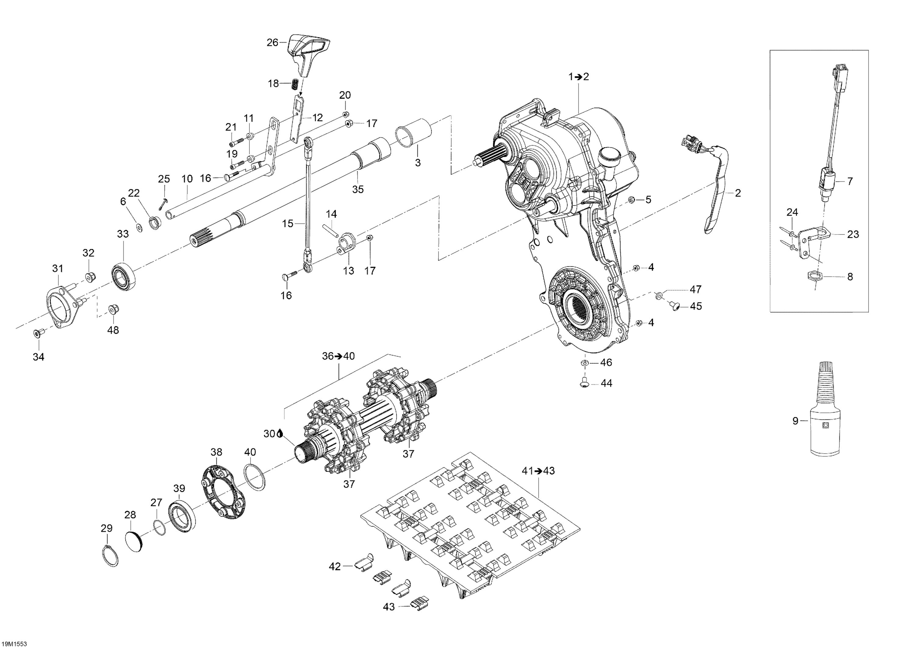 Схема узла: Drive System _19M1553