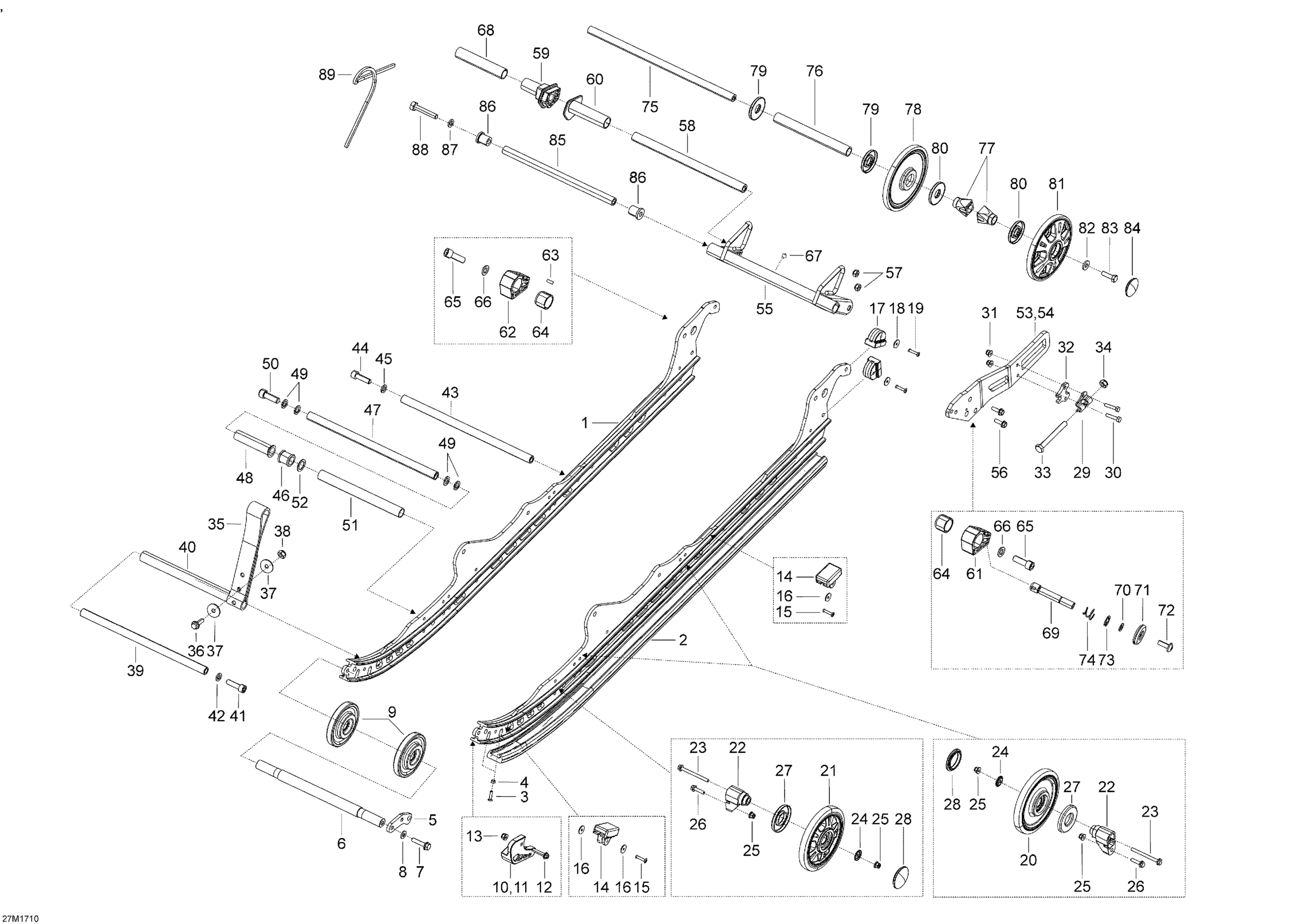 Схема узла: Rear Suspension A