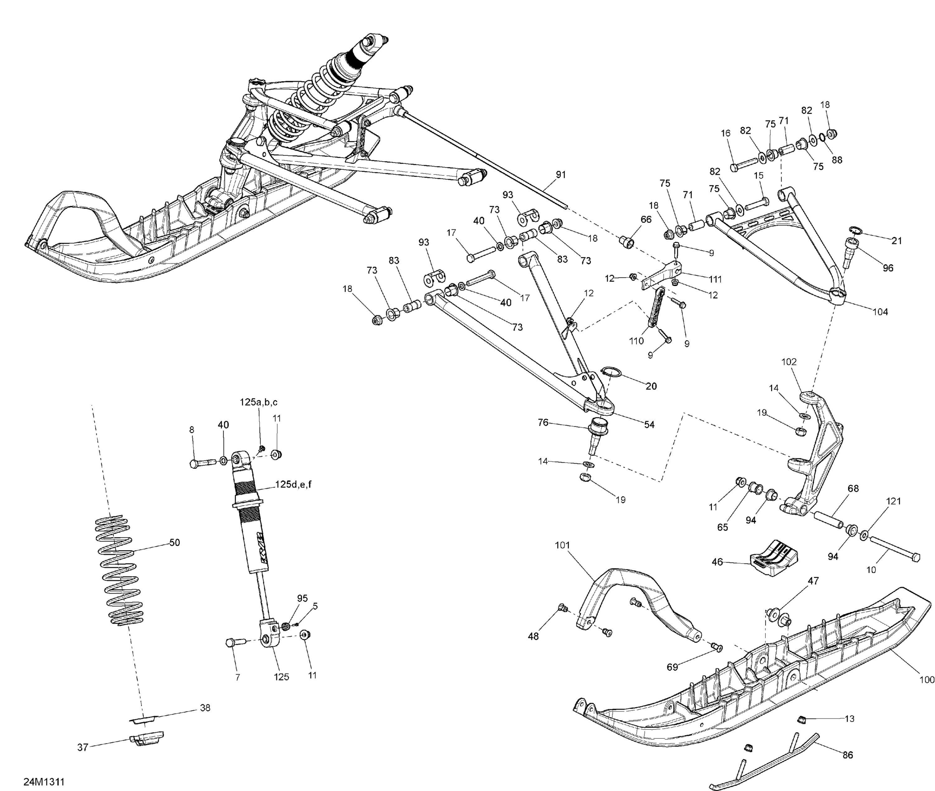 Front Suspension And Ski