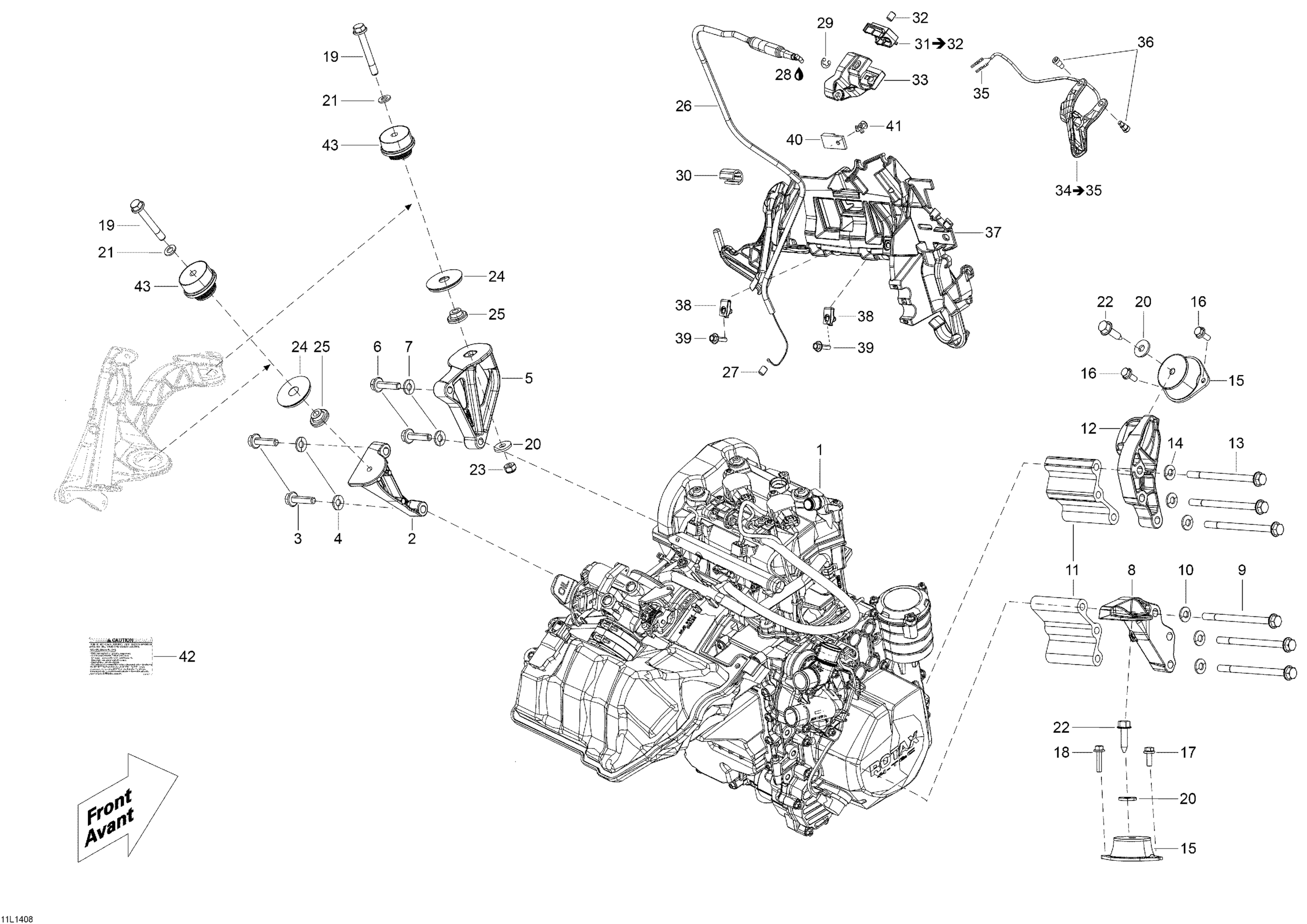 Engine And Engine Support