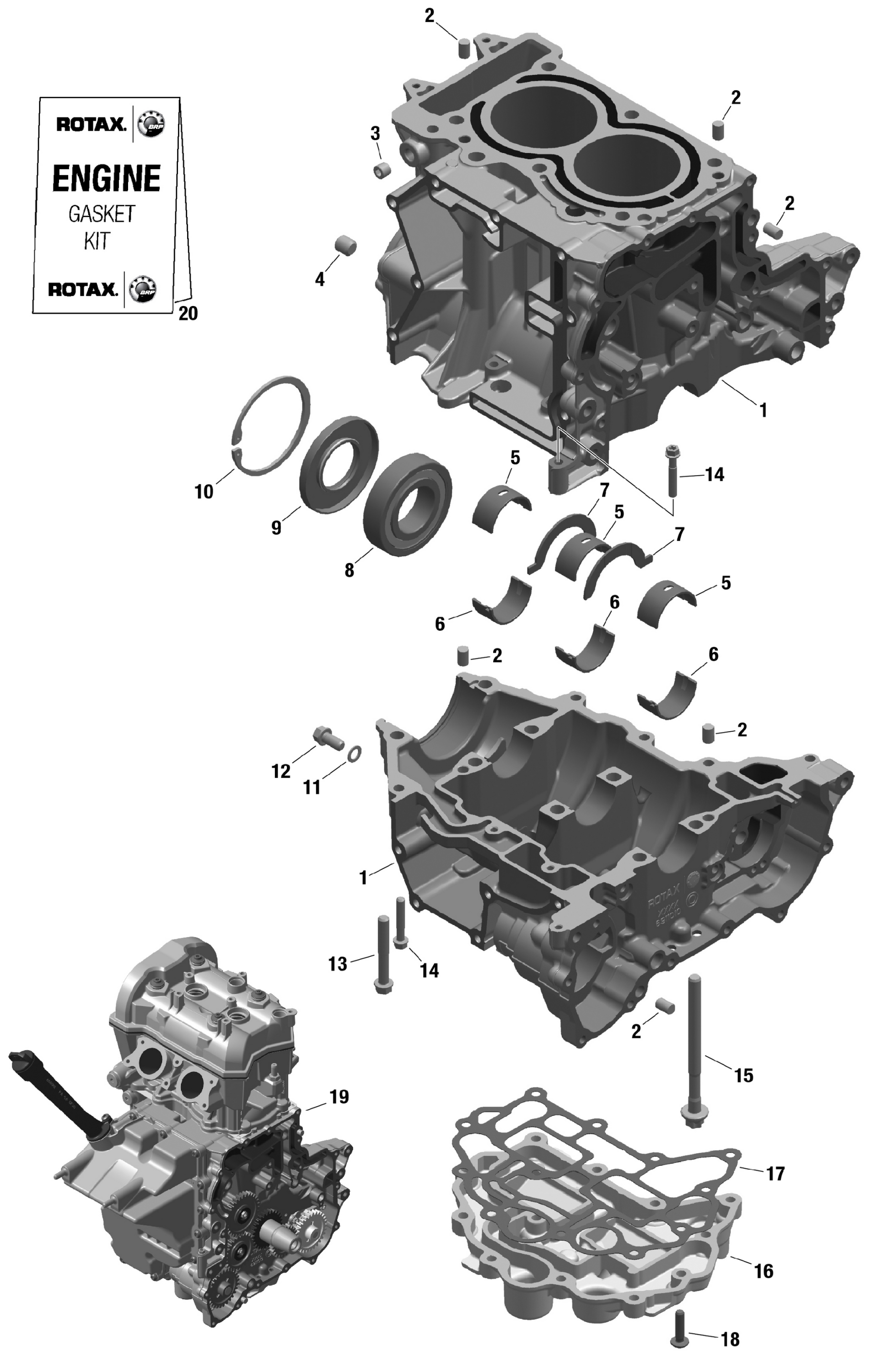 ROTAX - Crankcase