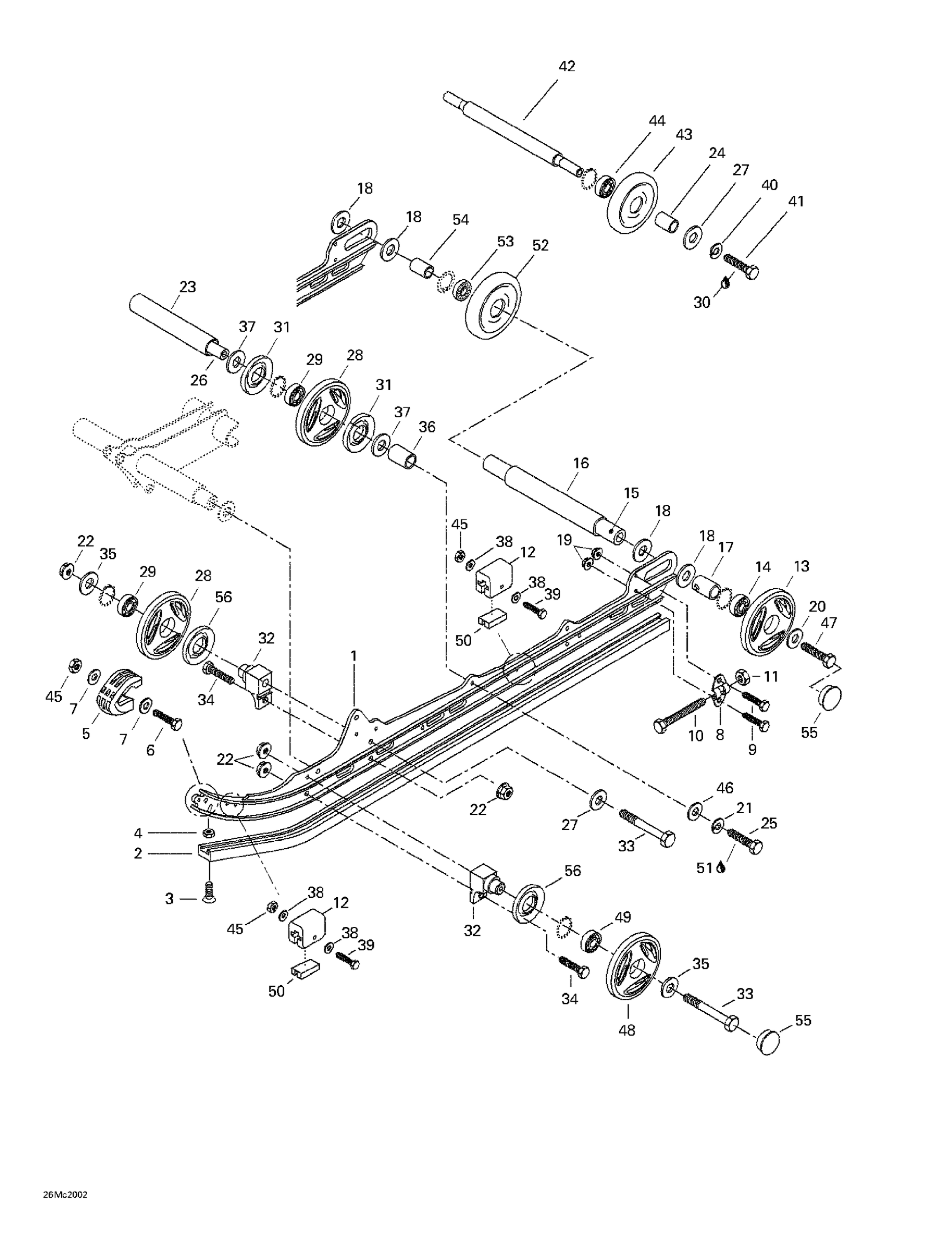 Схема узла: Rear Suspension