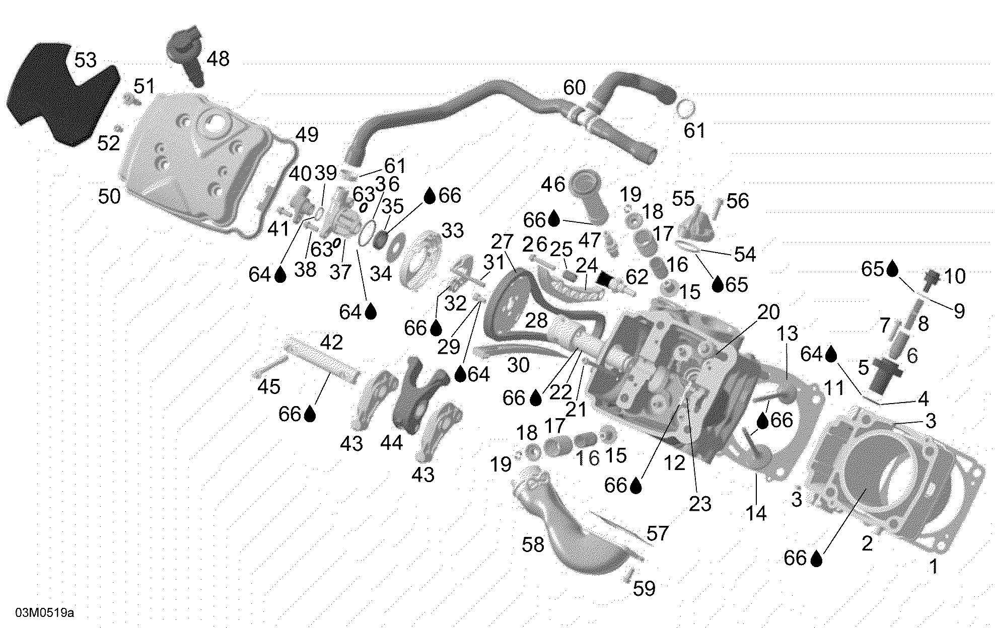 Cylinder and Cylinder Head, Front Side