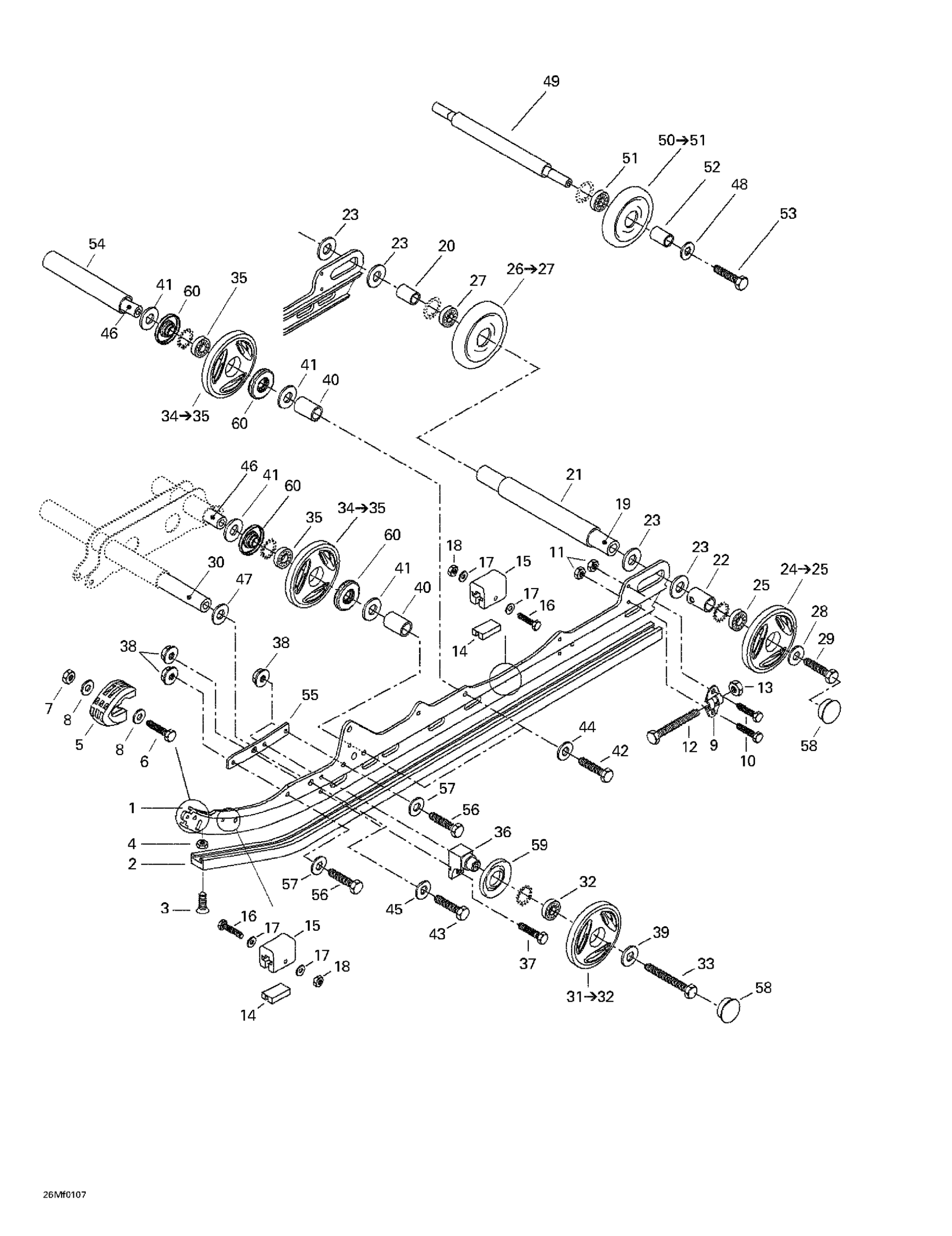 Схема узла: Rear Suspension