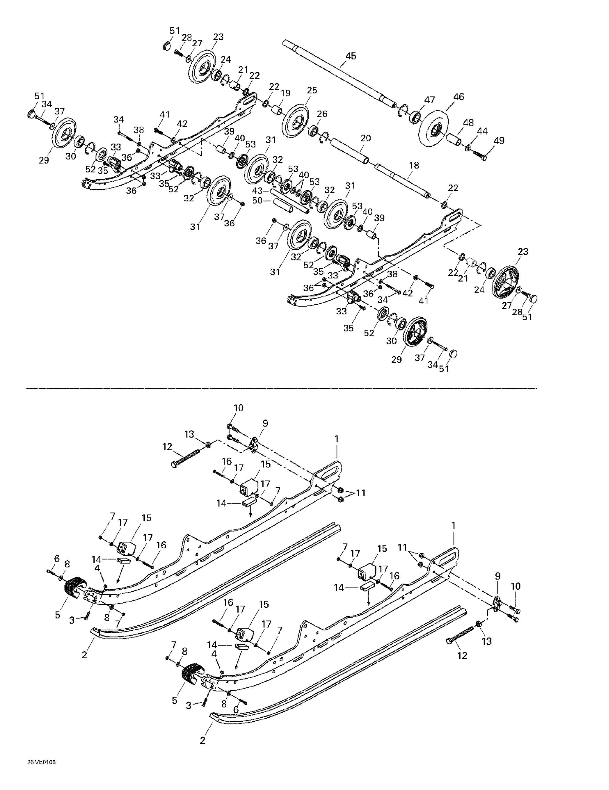 Схема узла: Rear Suspension