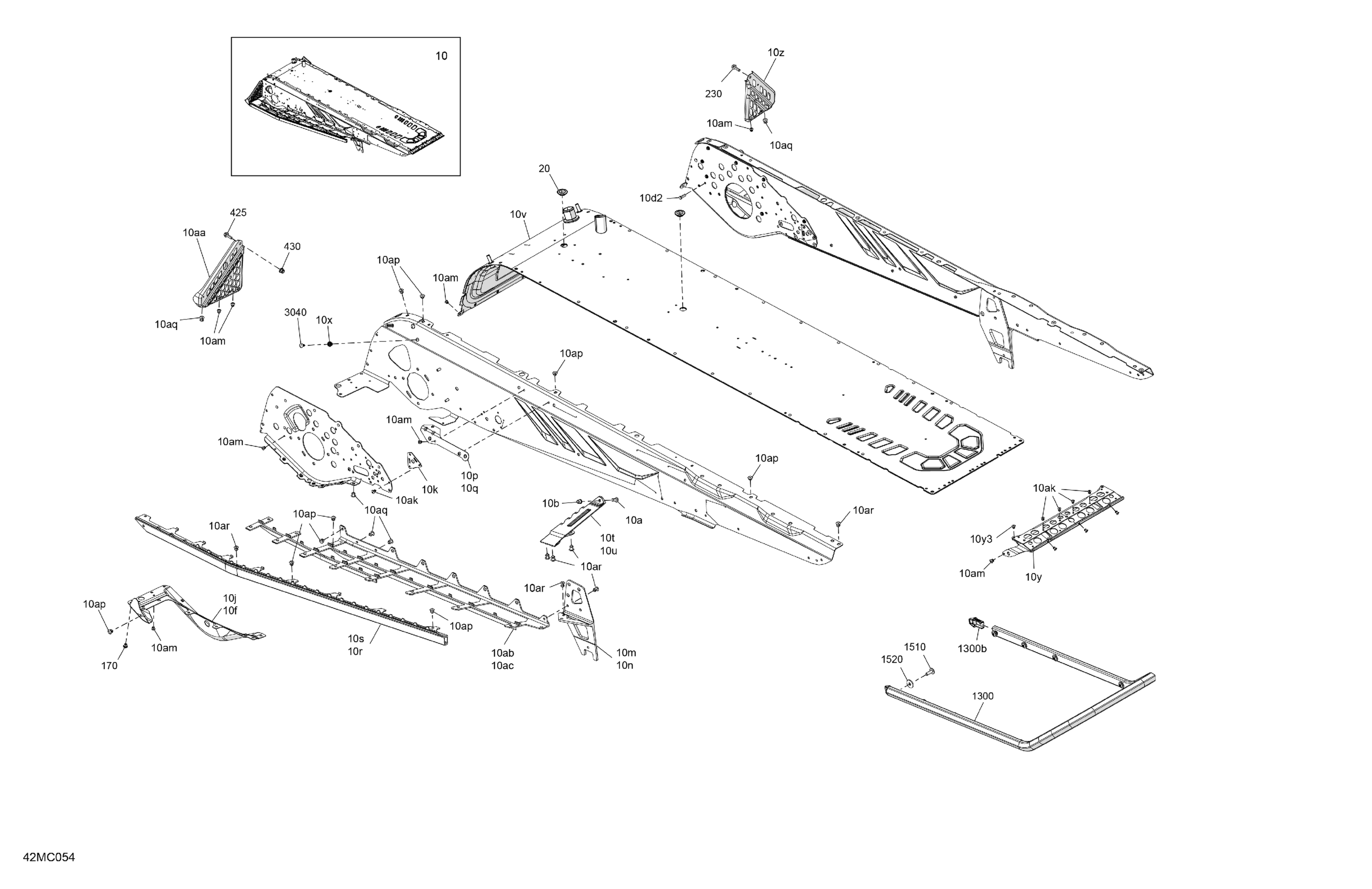 Схема узла: Frame - System - Rear Section