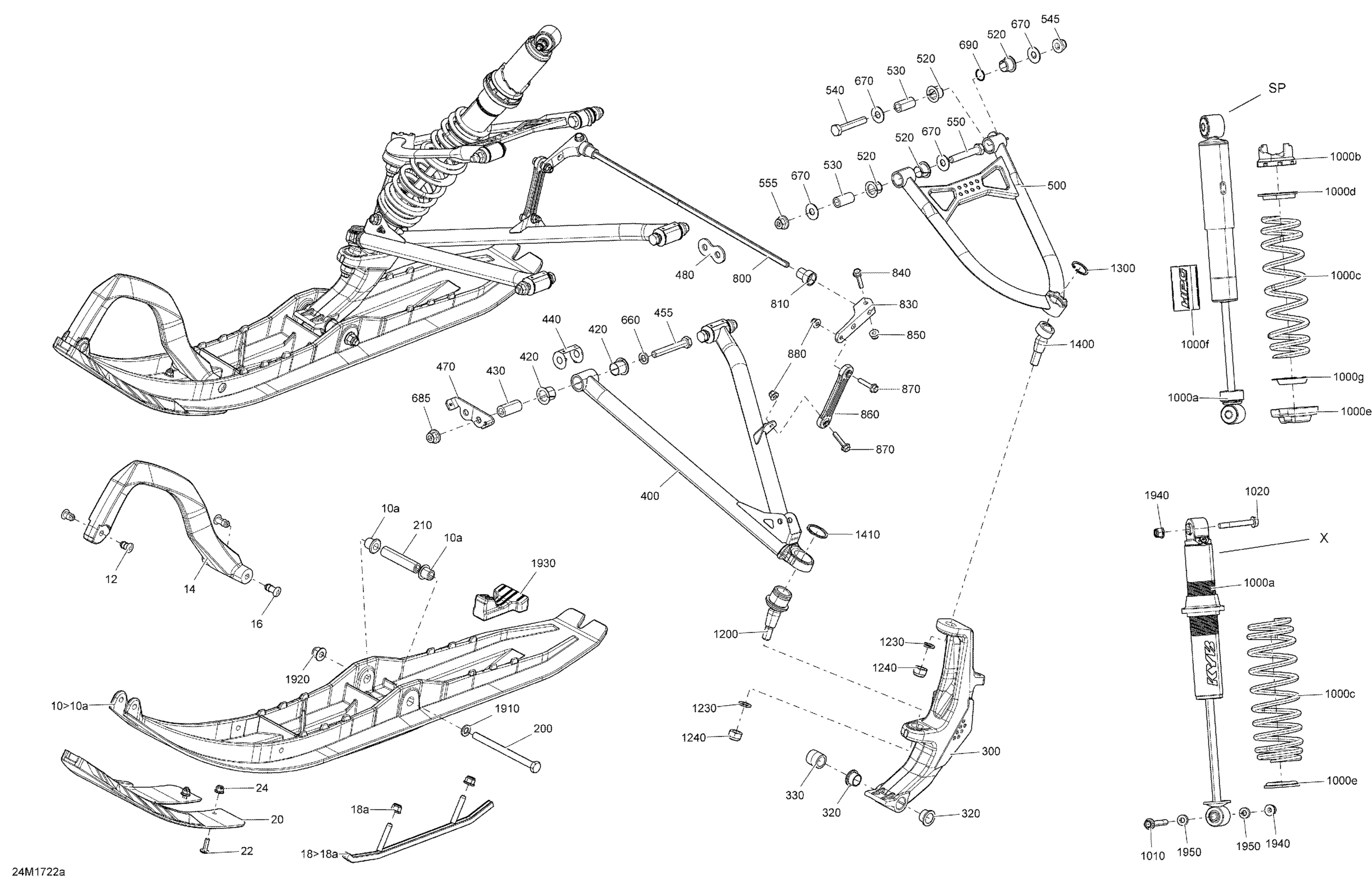 Front Suspension And Ski - All Models