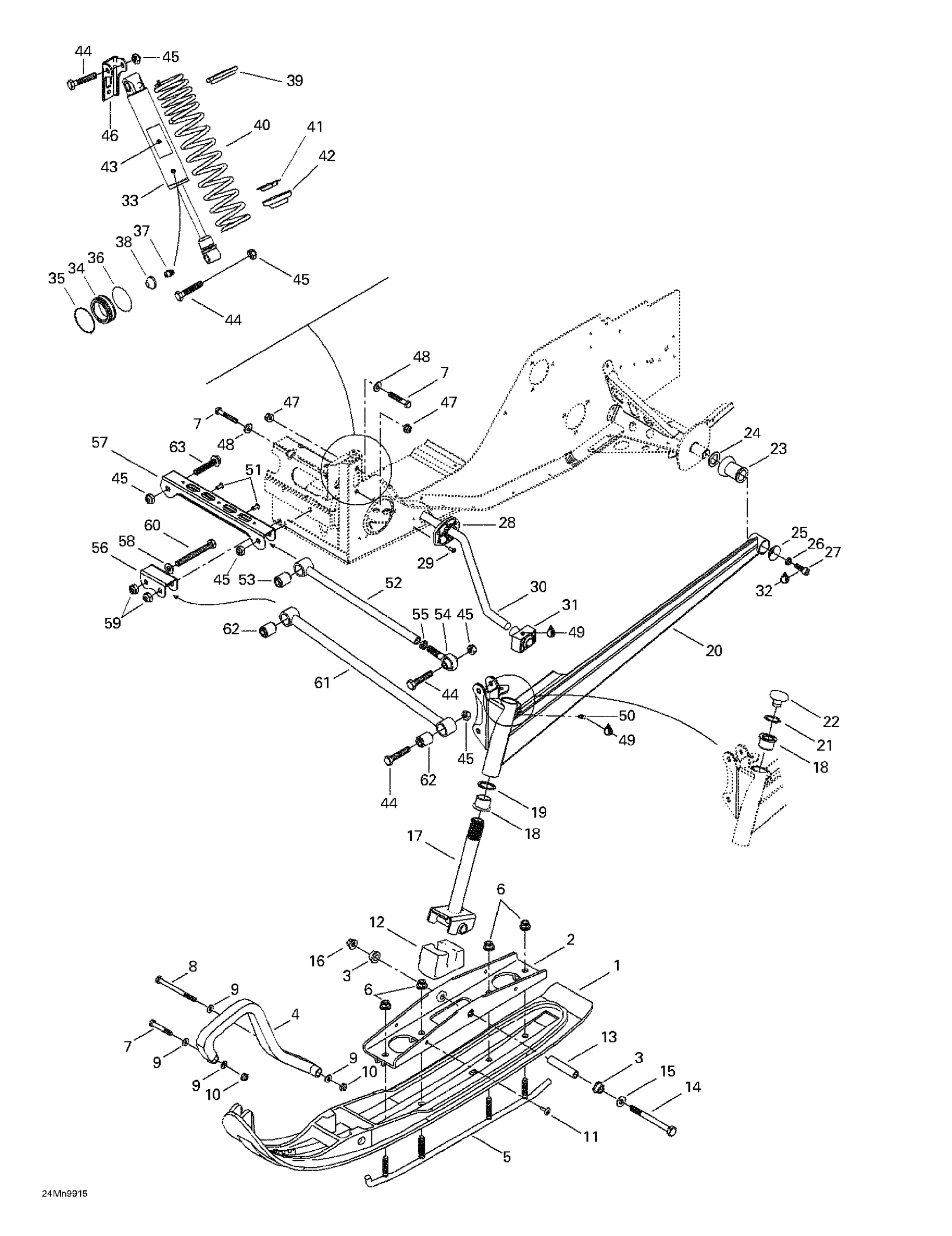 Front Suspension And Ski