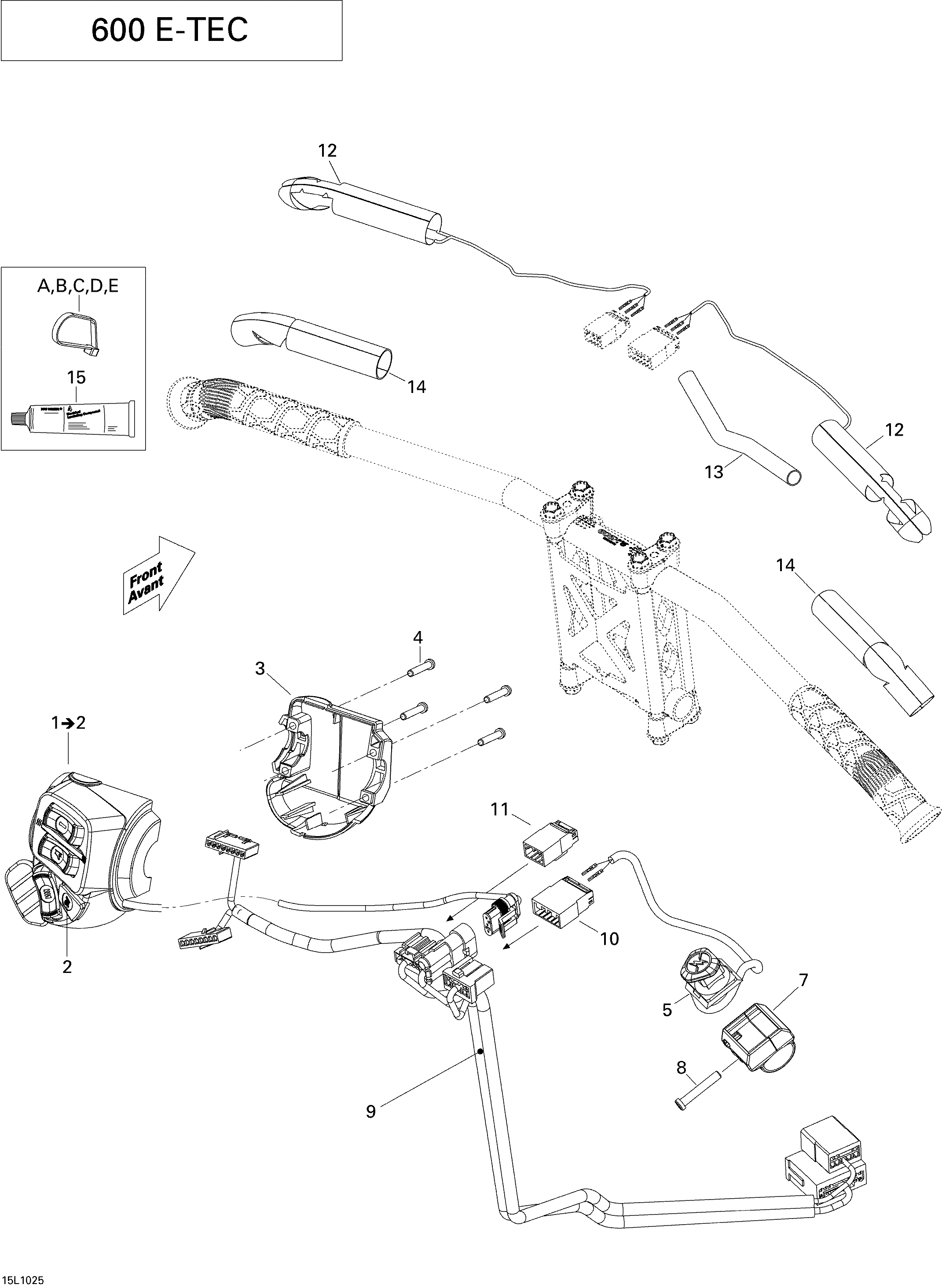 Steering Wiring Harness 600 HO ETEC