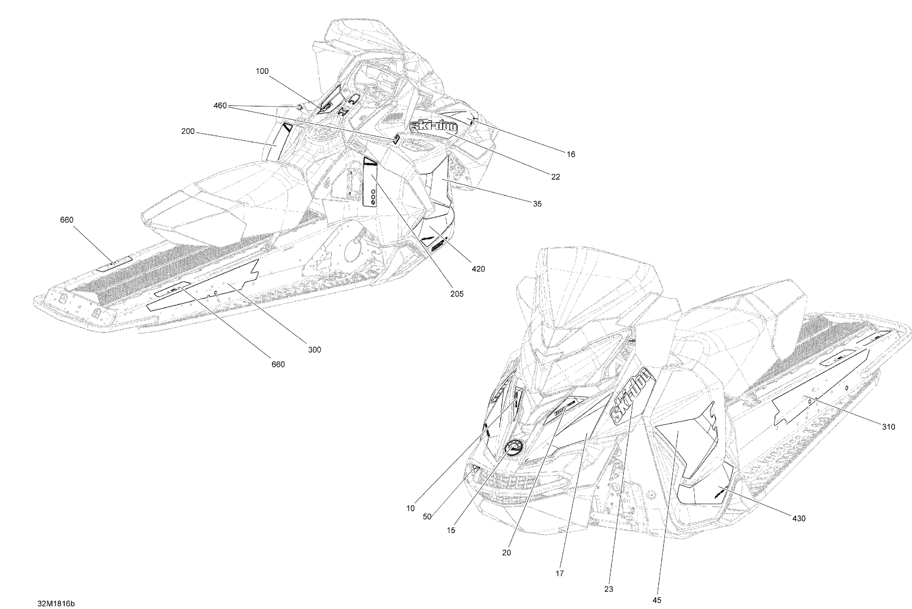 Decals MXZ - 1200 4-TEC - Package X