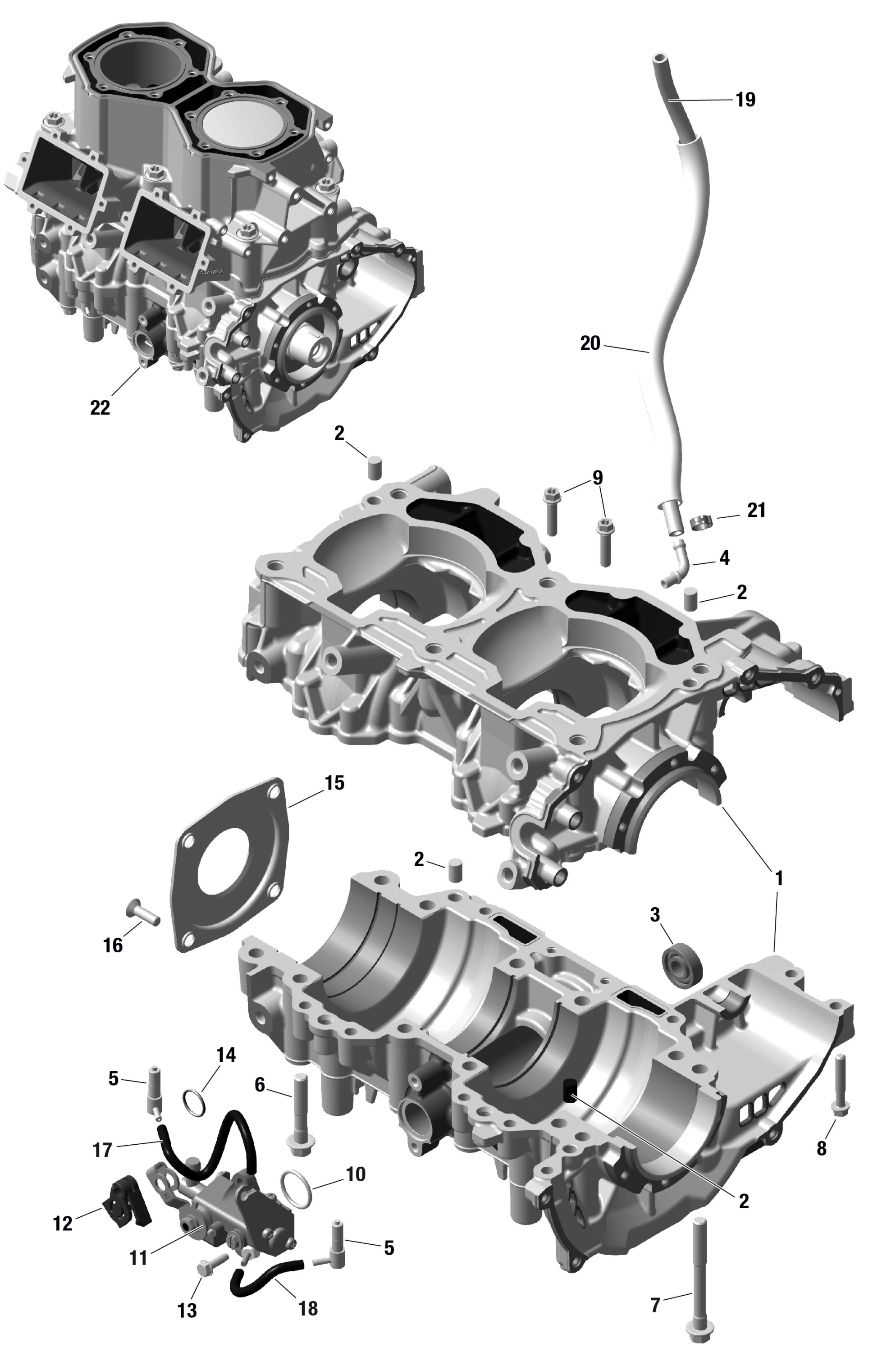 Rotax - Crankcase