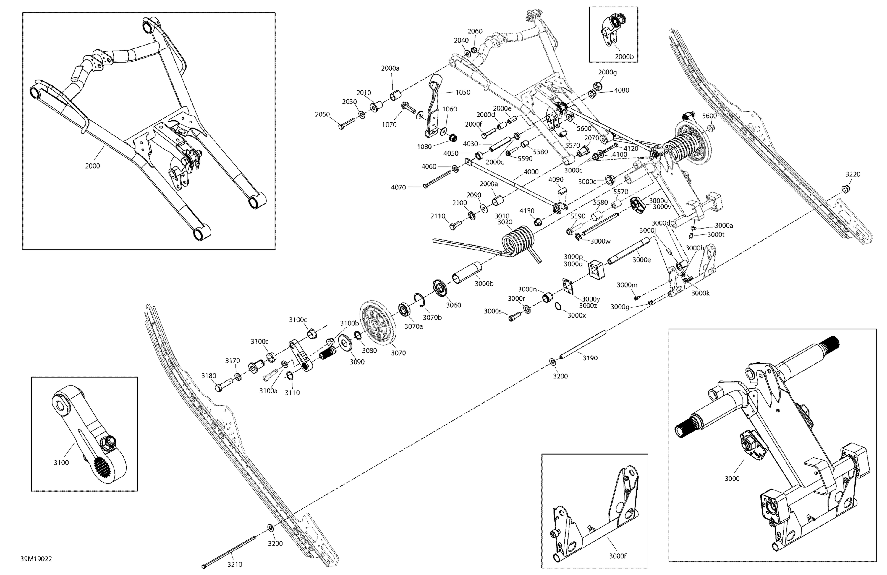 Rear Suspension - LTD - Upper Section