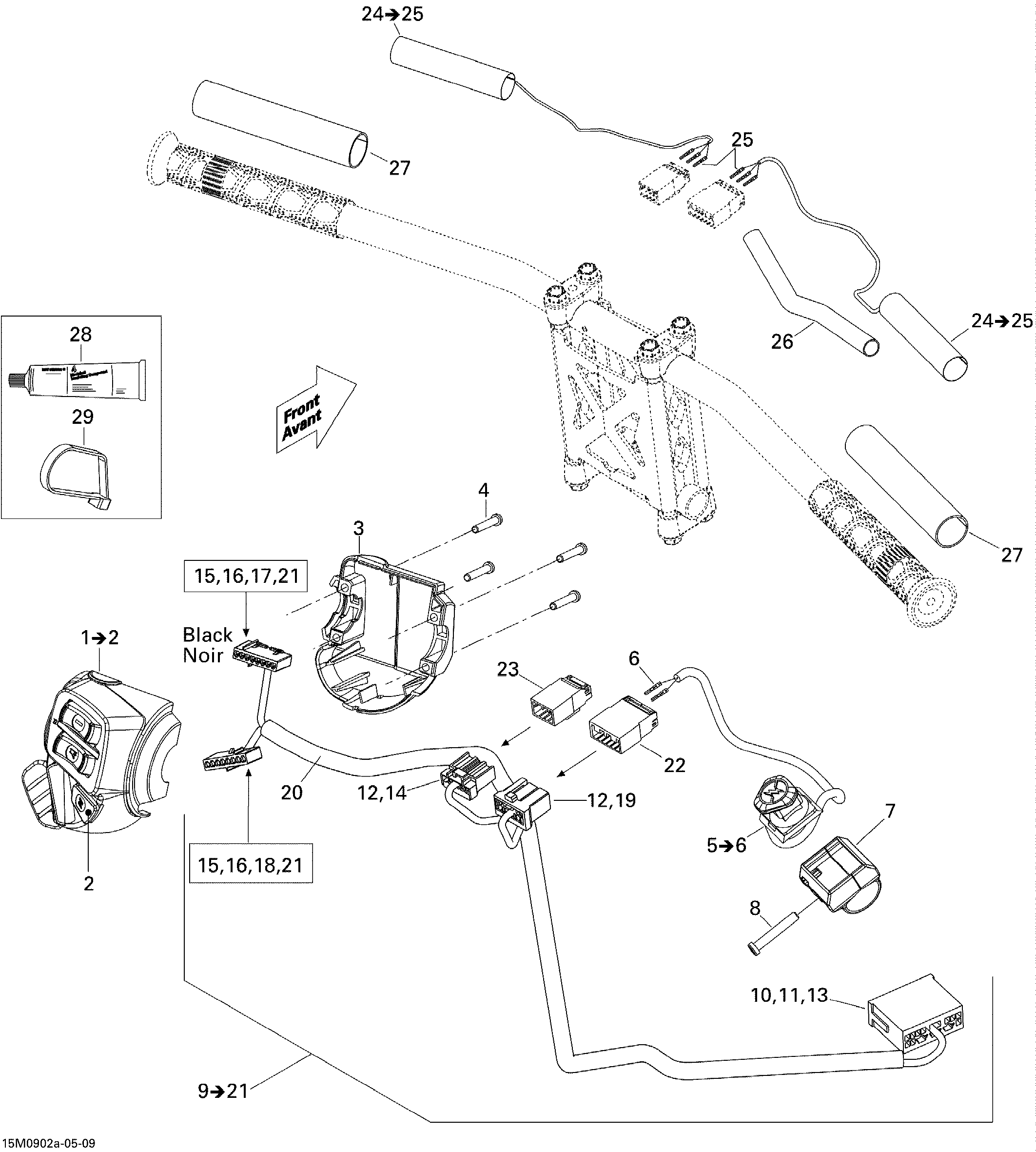 Steering Wiring Harness 800R