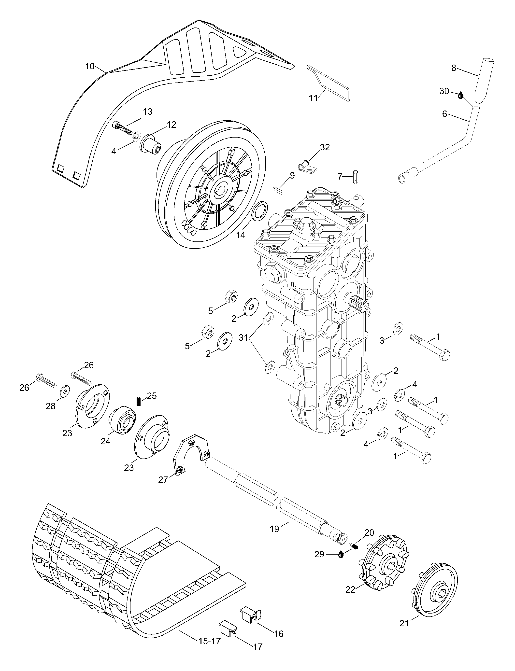 Схема узла: Drive Axle