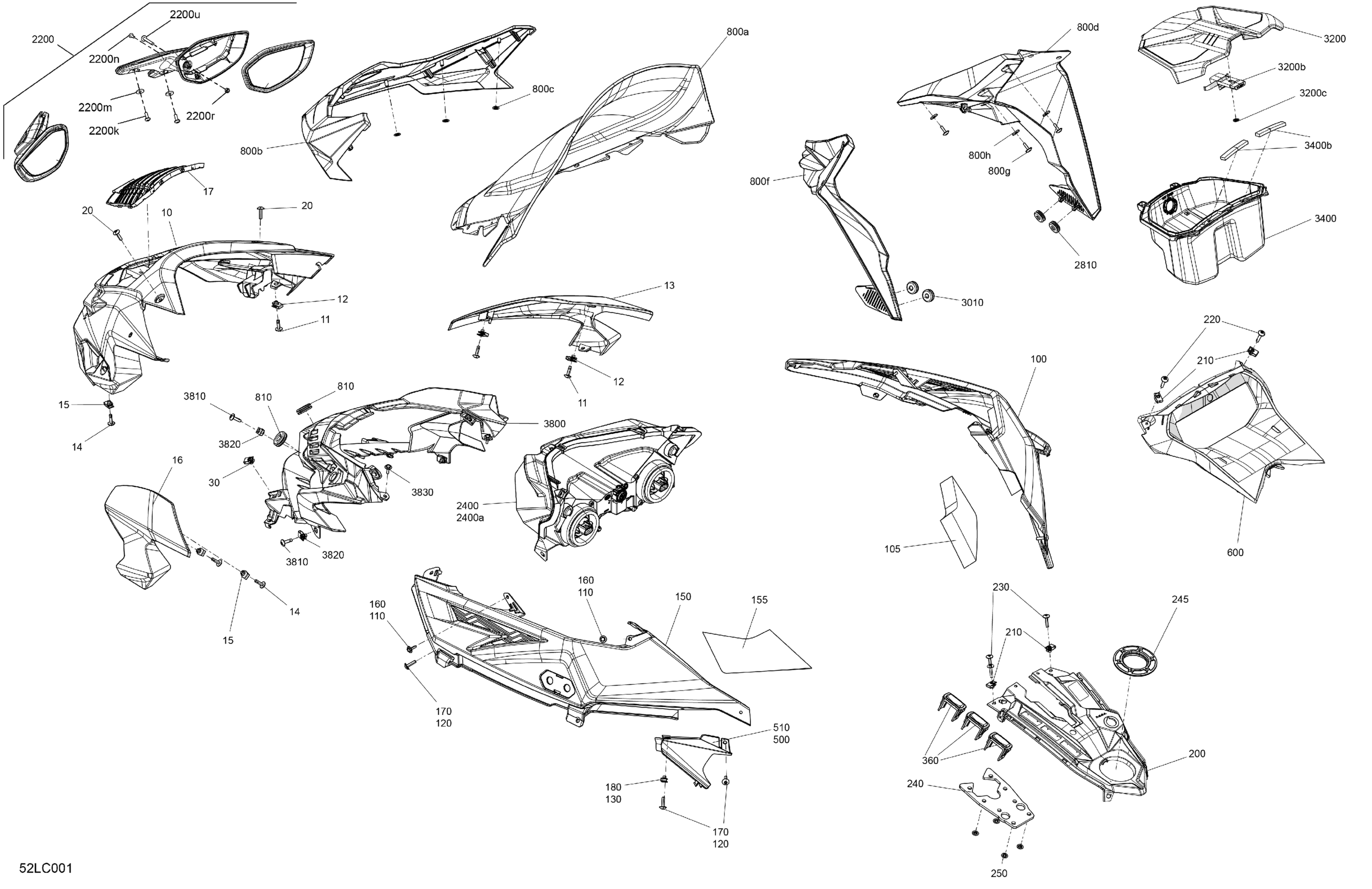 Body - Hood Section and WindShield - Package Protk