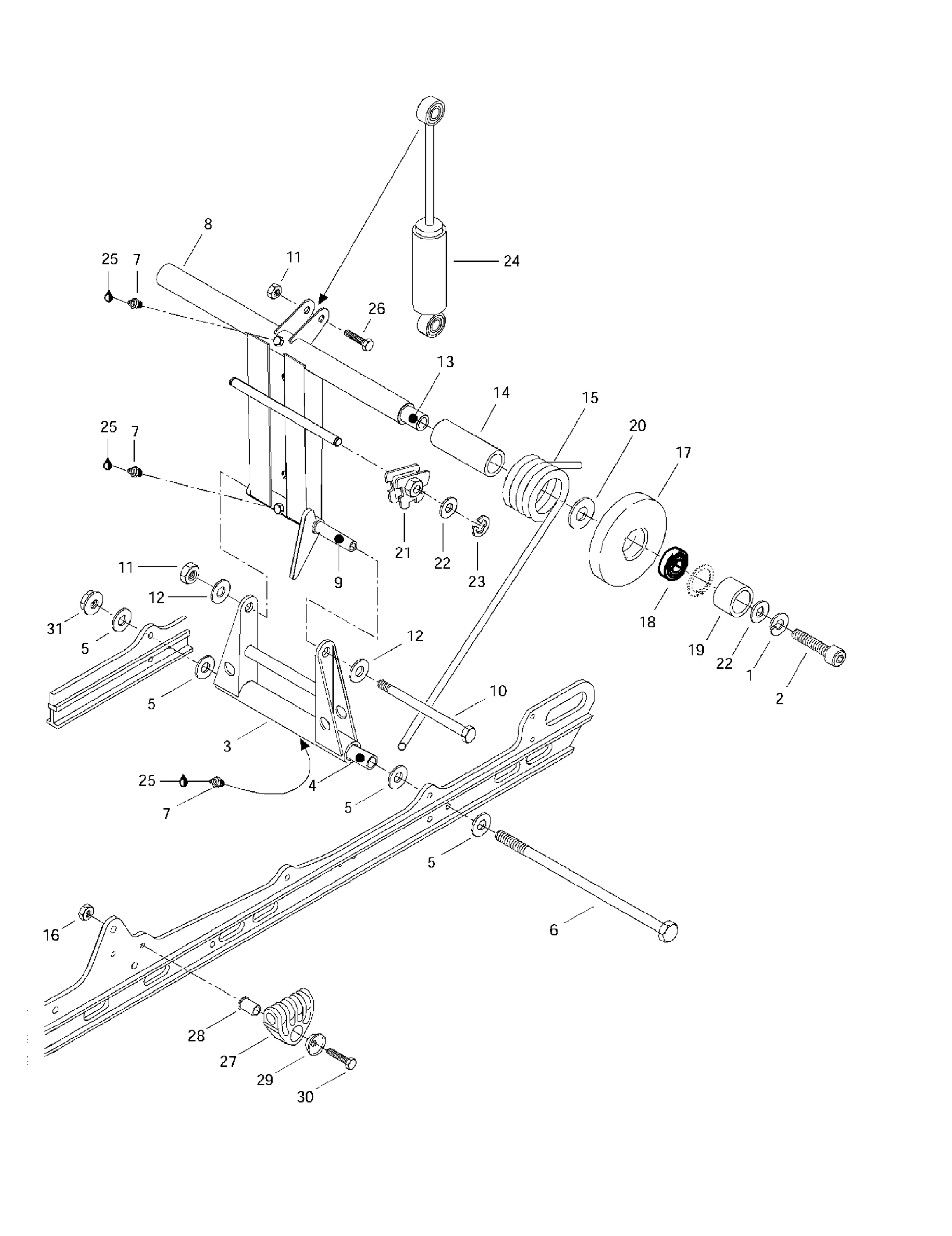 Rear Arm, Rear Suspension