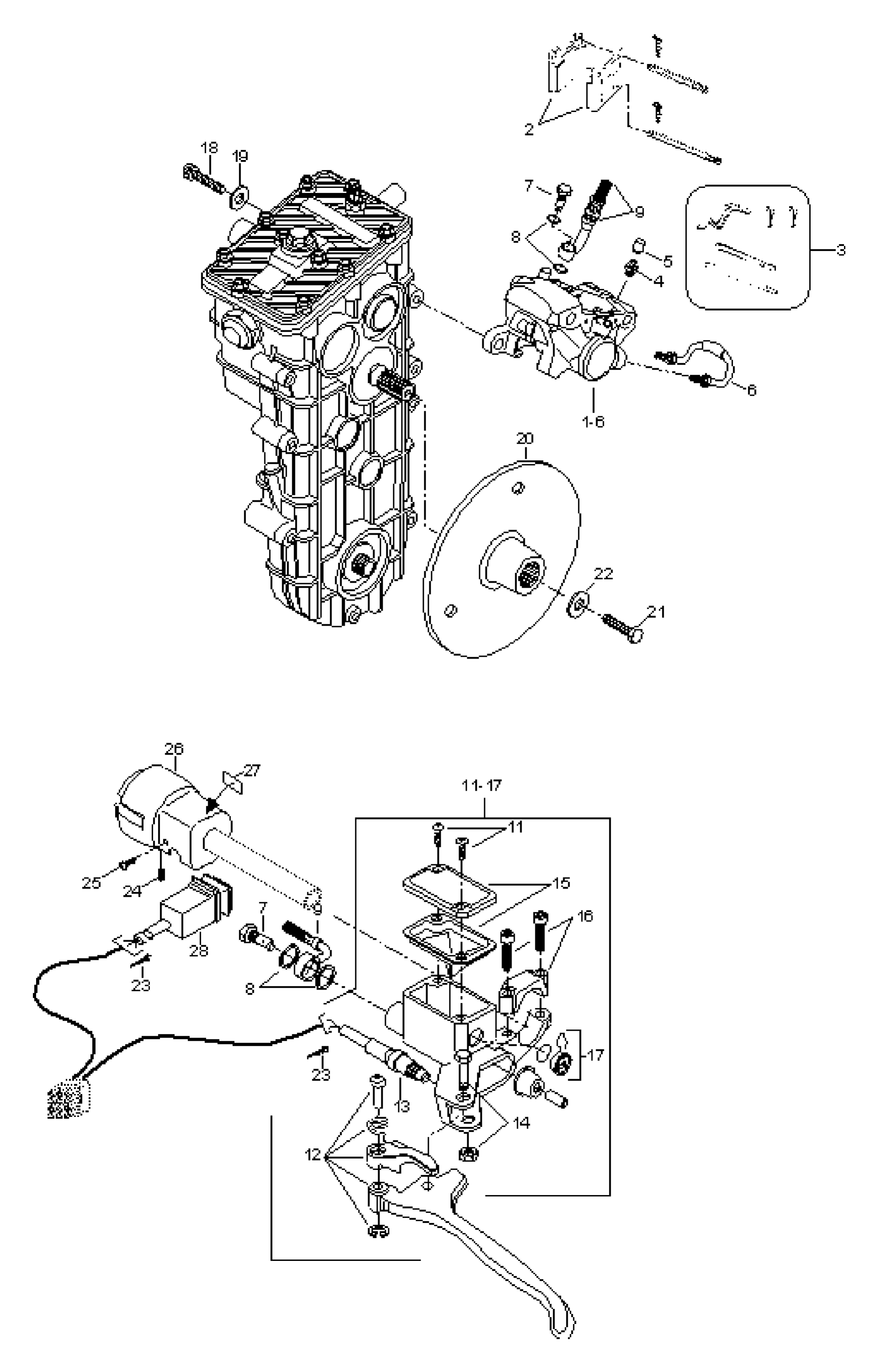 Схема узла: Brake Assy