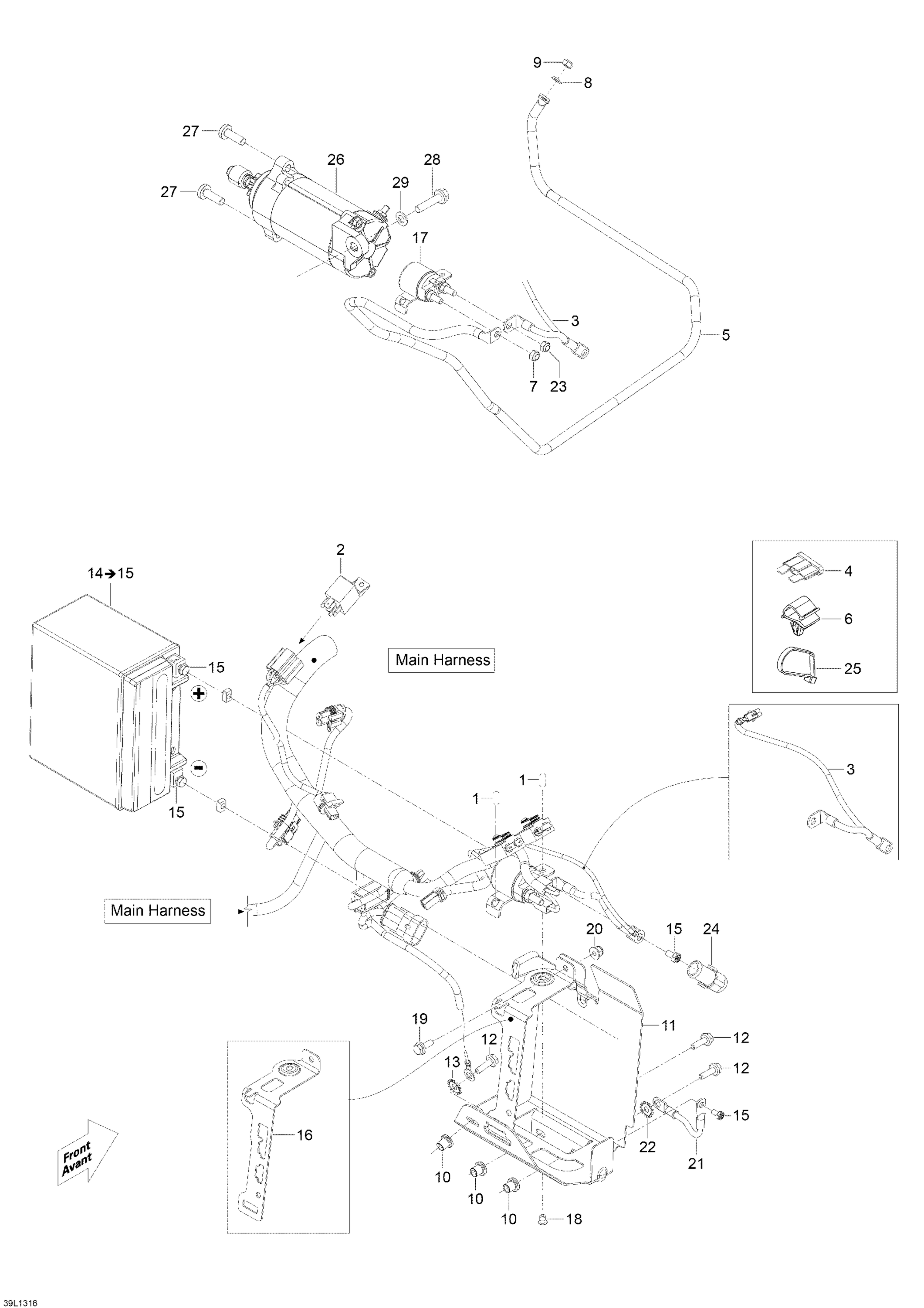 Battery And Starter