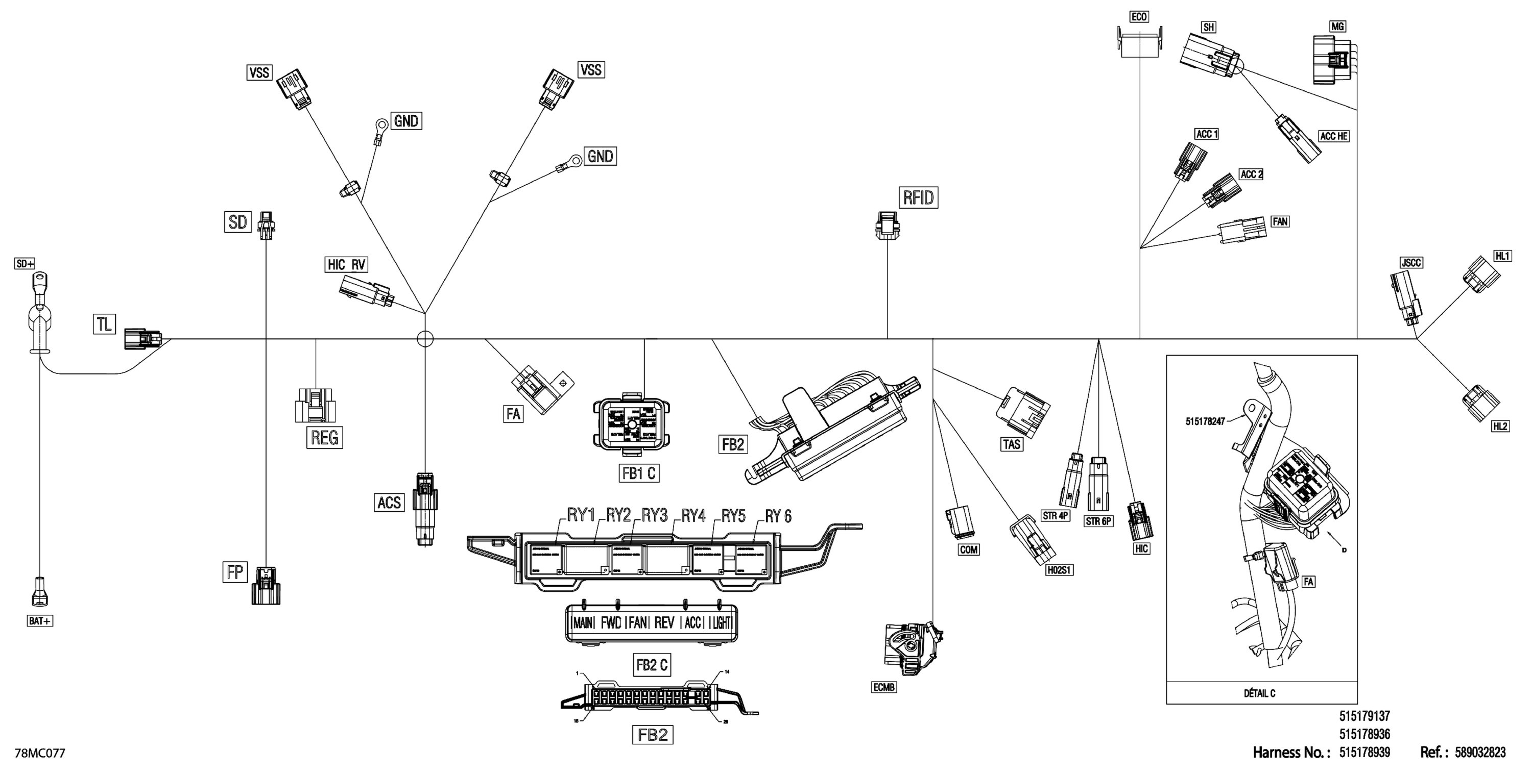 Electric - Main Harness - 515178936