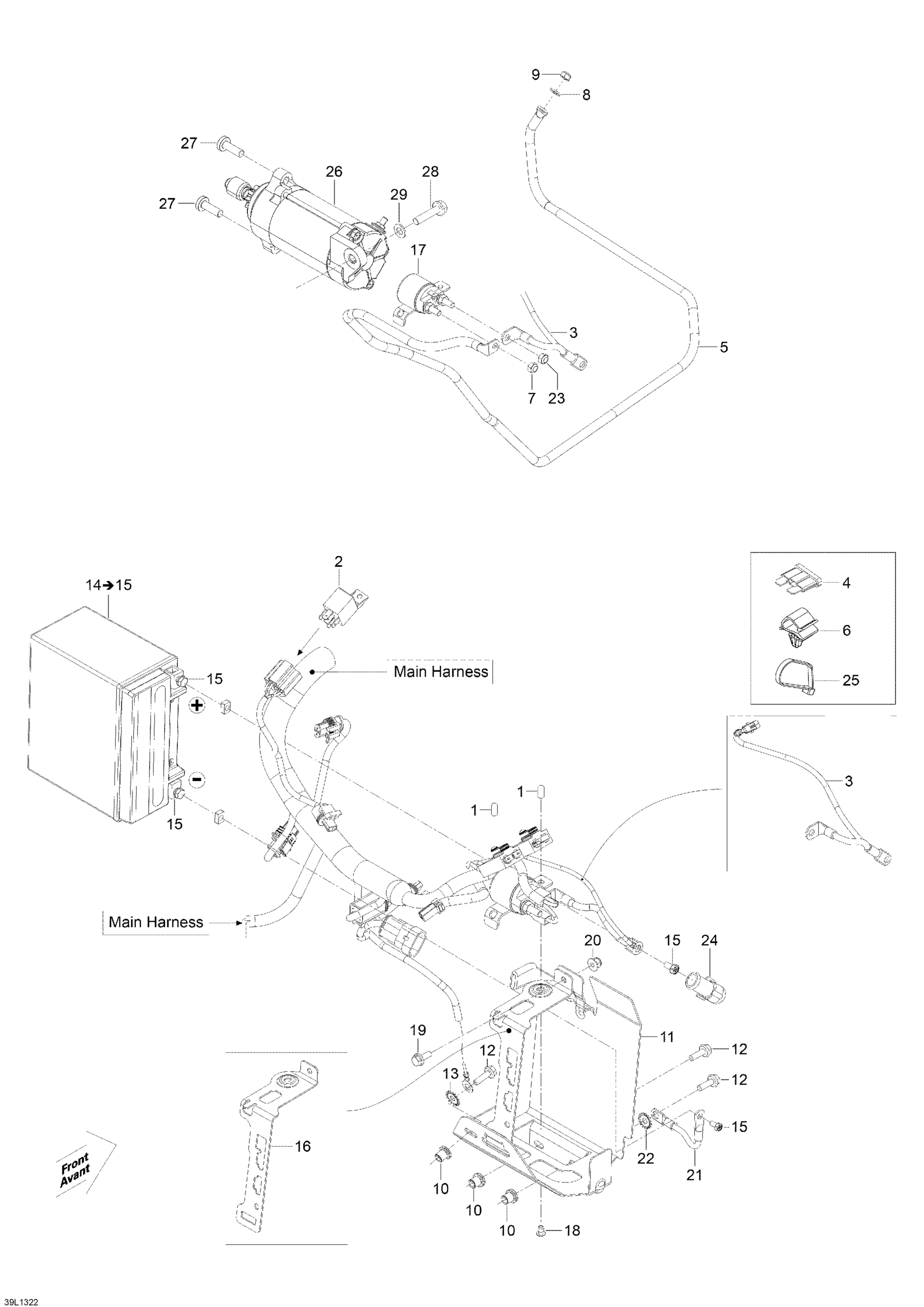 Battery And Starter