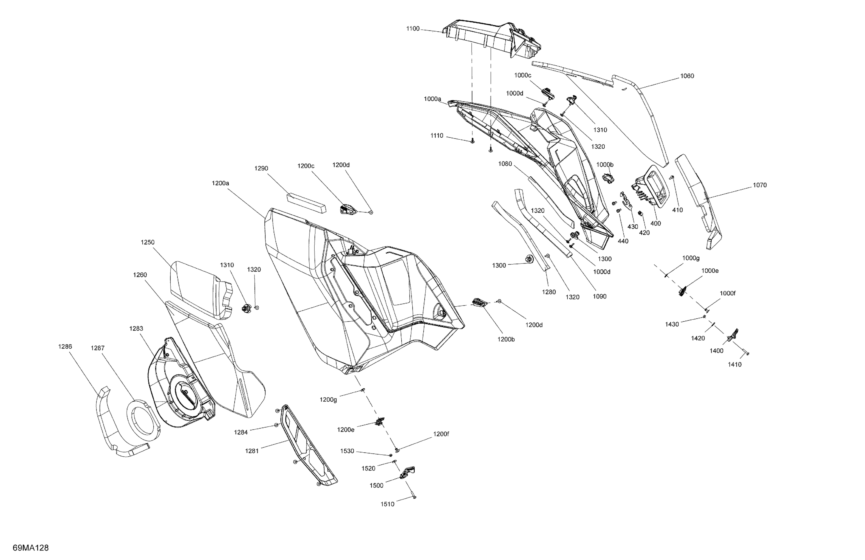 Схема узла: Body - Side Panels