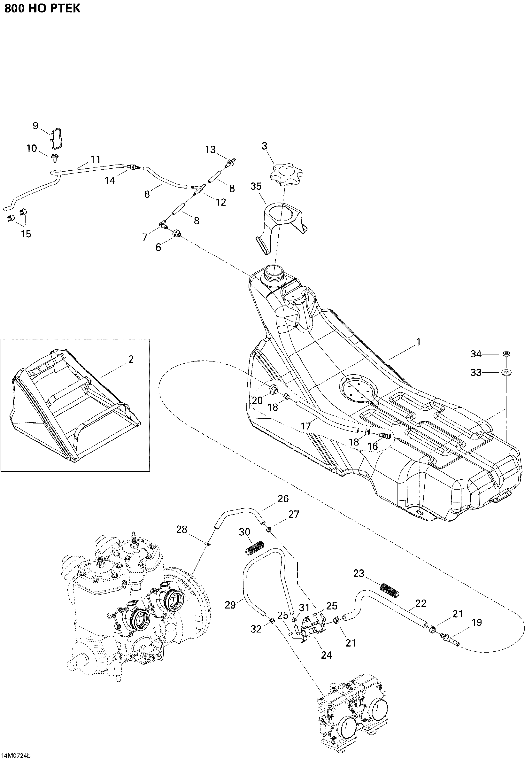 Fuel System 800 HO PTEK