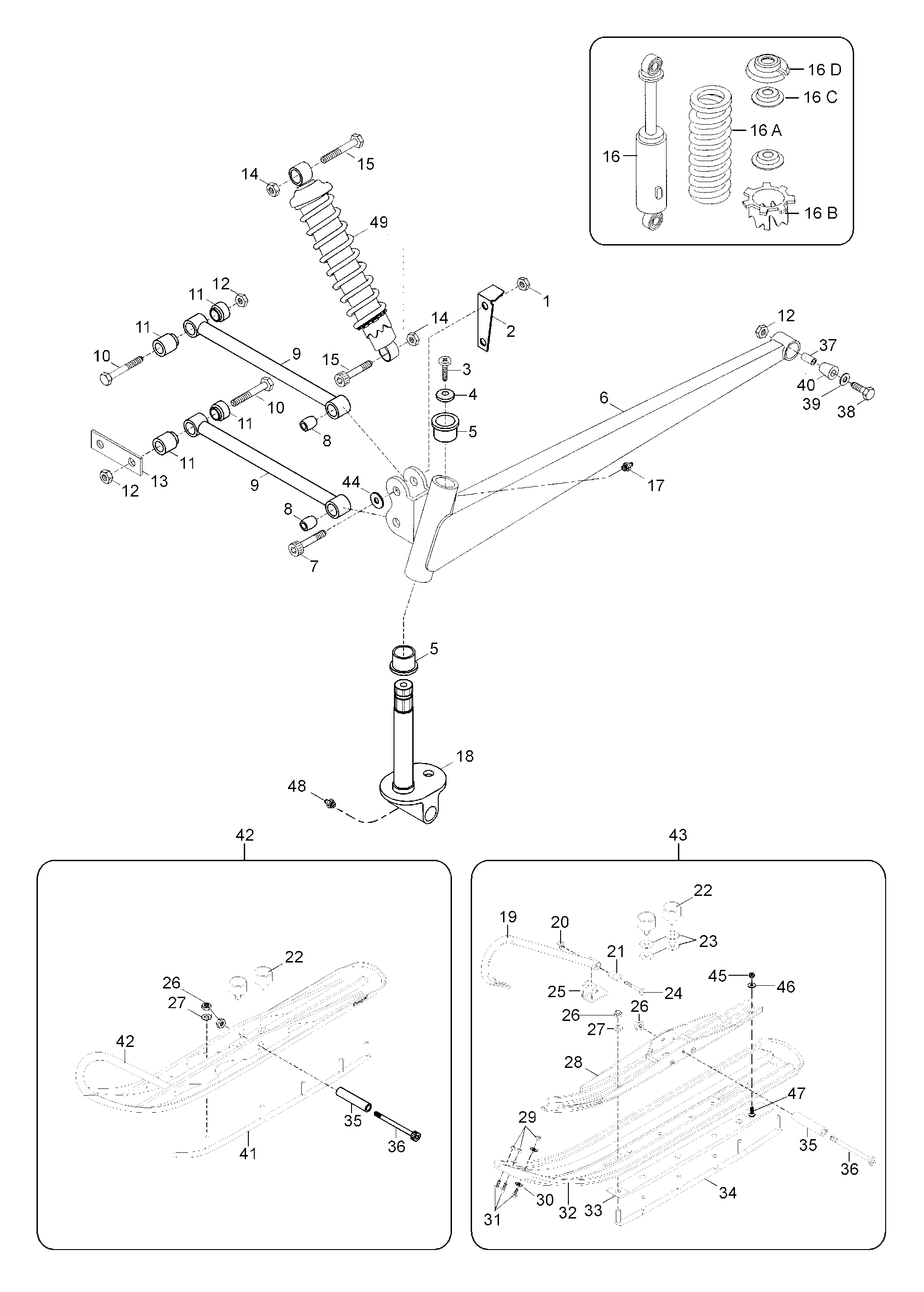 Схема узла: Front Suspension