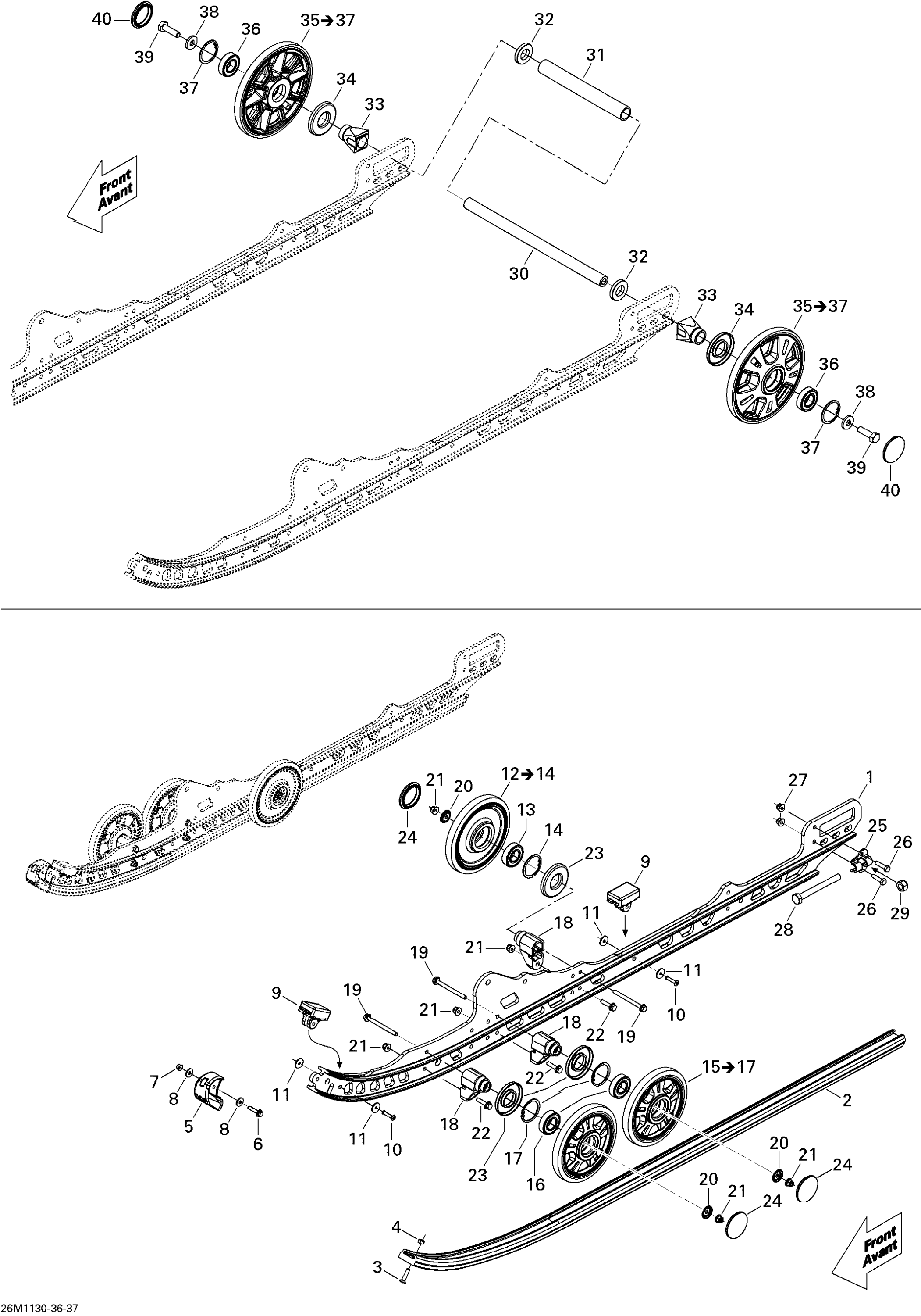 Схема узла: Rear Suspension