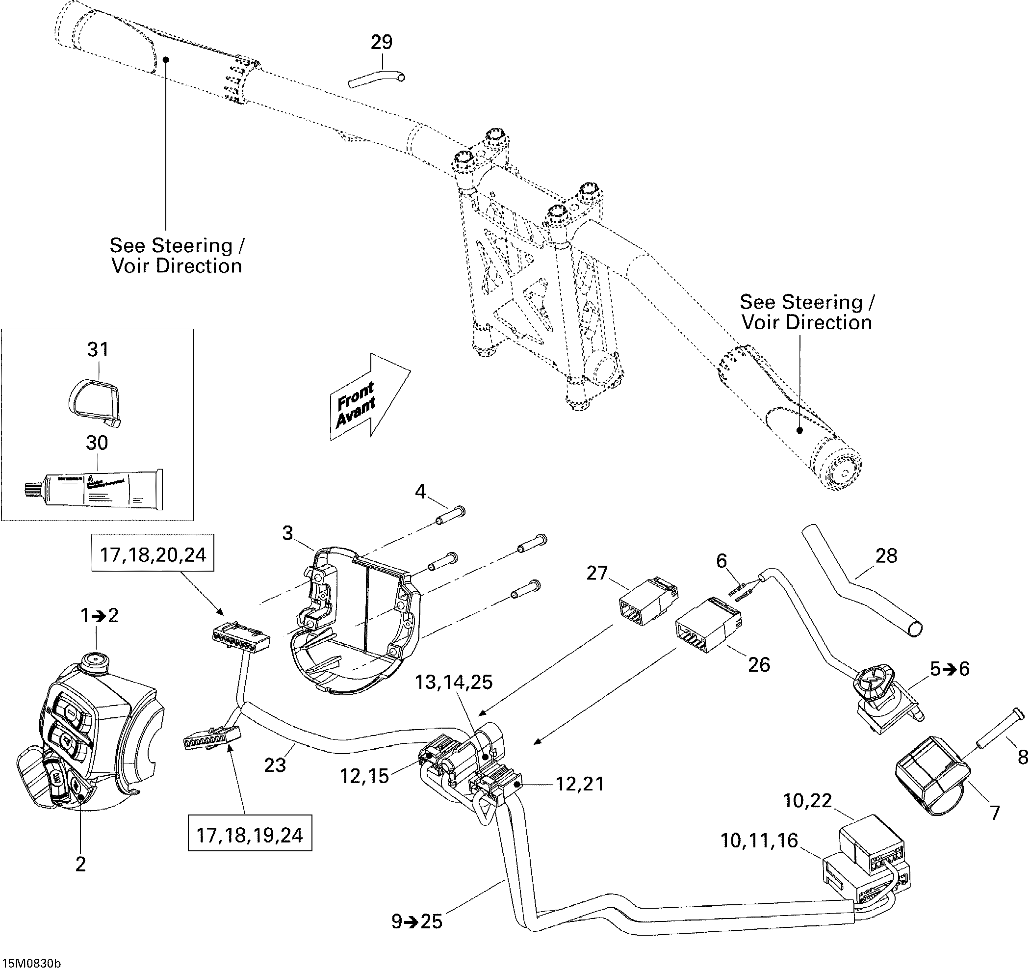 Steering Wiring Harness 600HO SDI