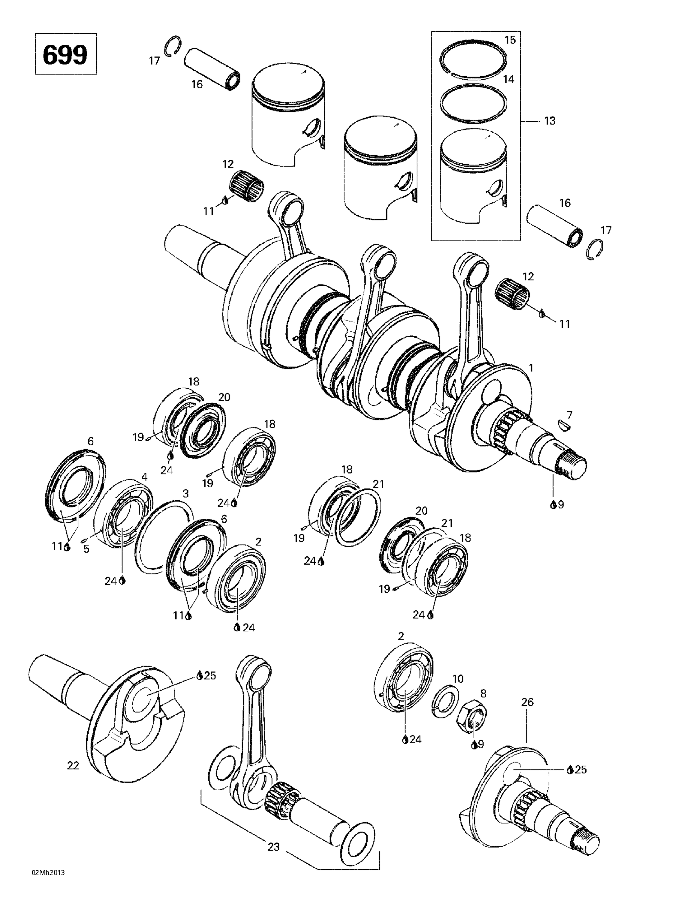 Crankshaft And Pistons