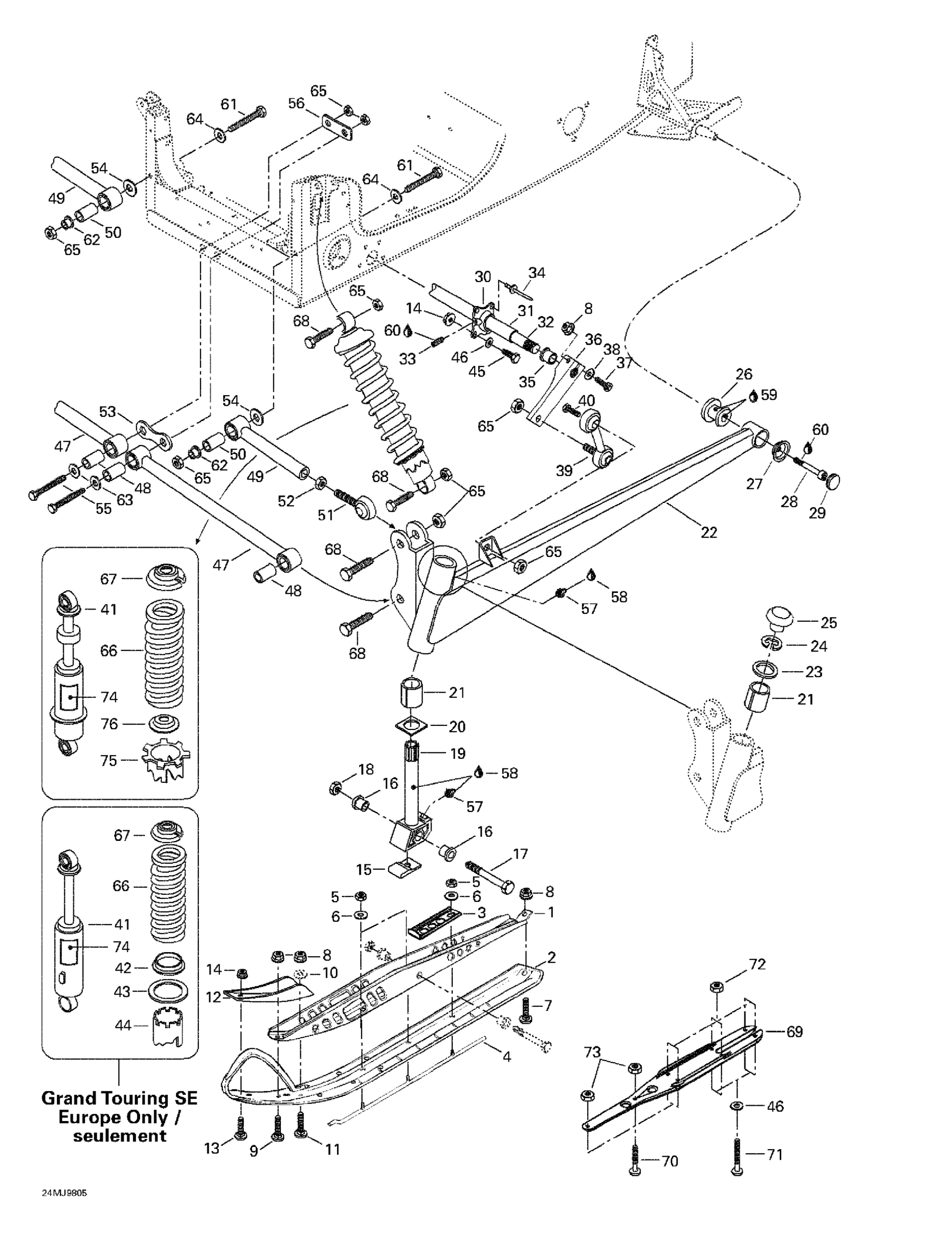 Front Suspension And Ski