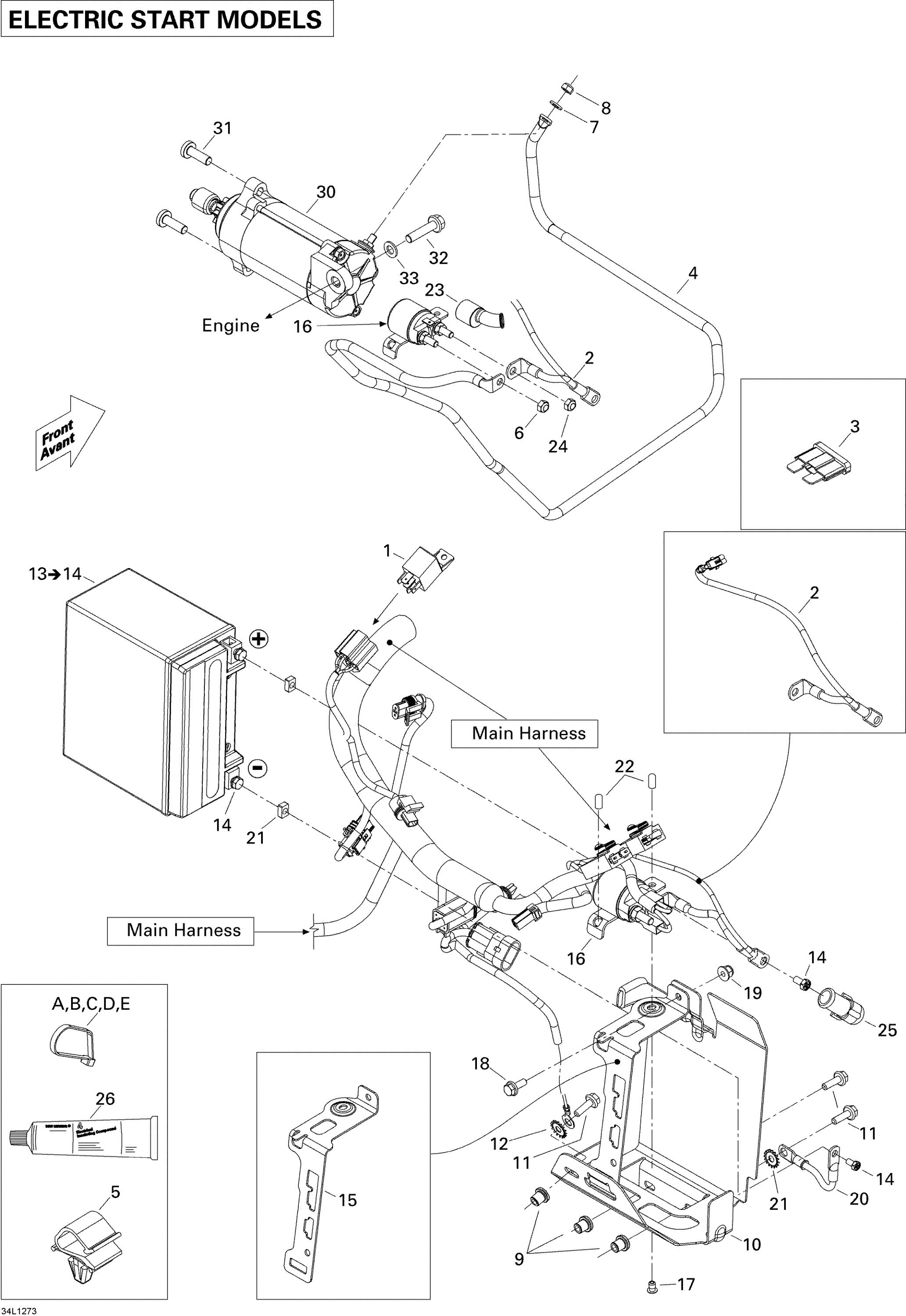 Battery And Starter