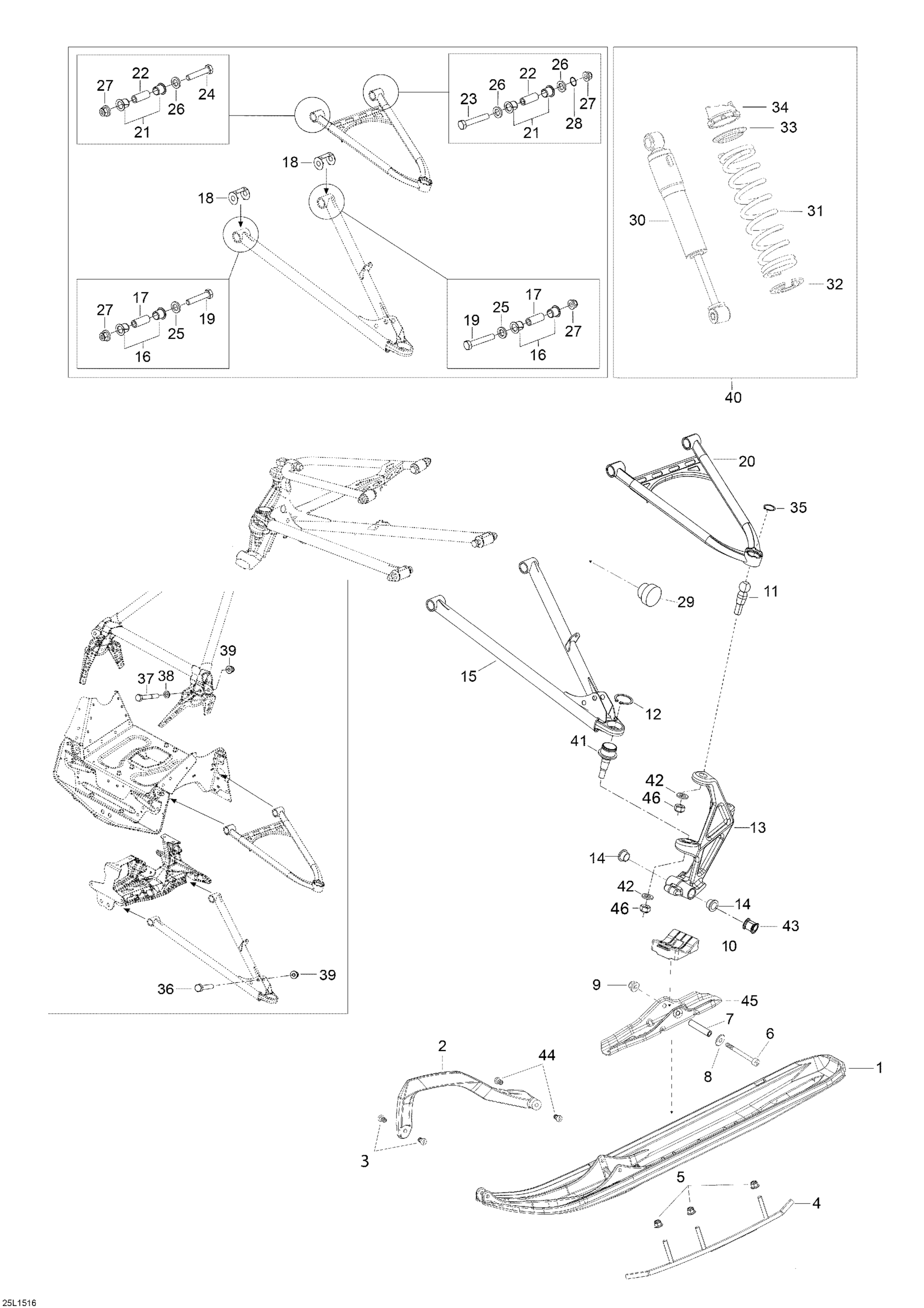 Front Suspension And Ski