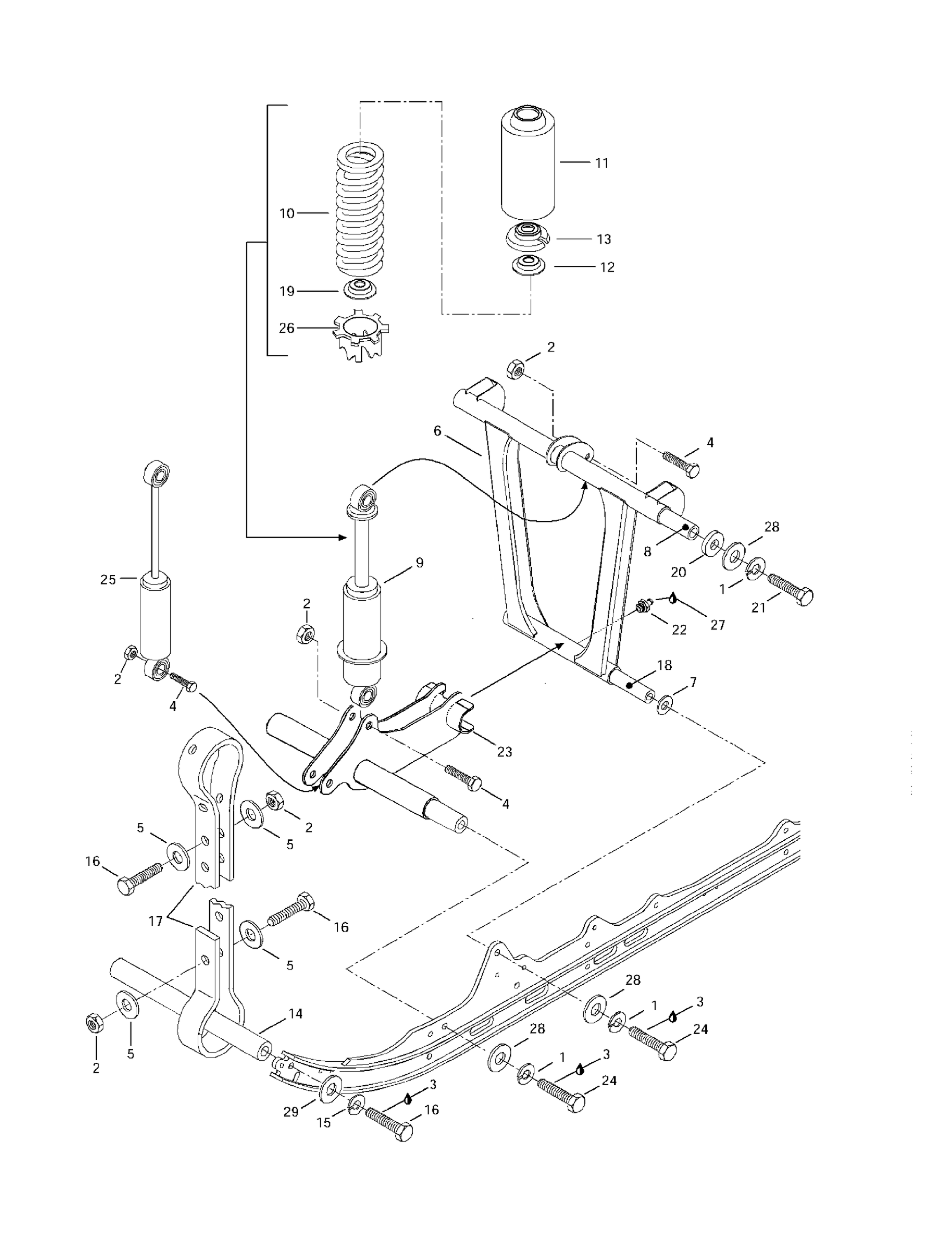 Front Arm, Rear Suspension