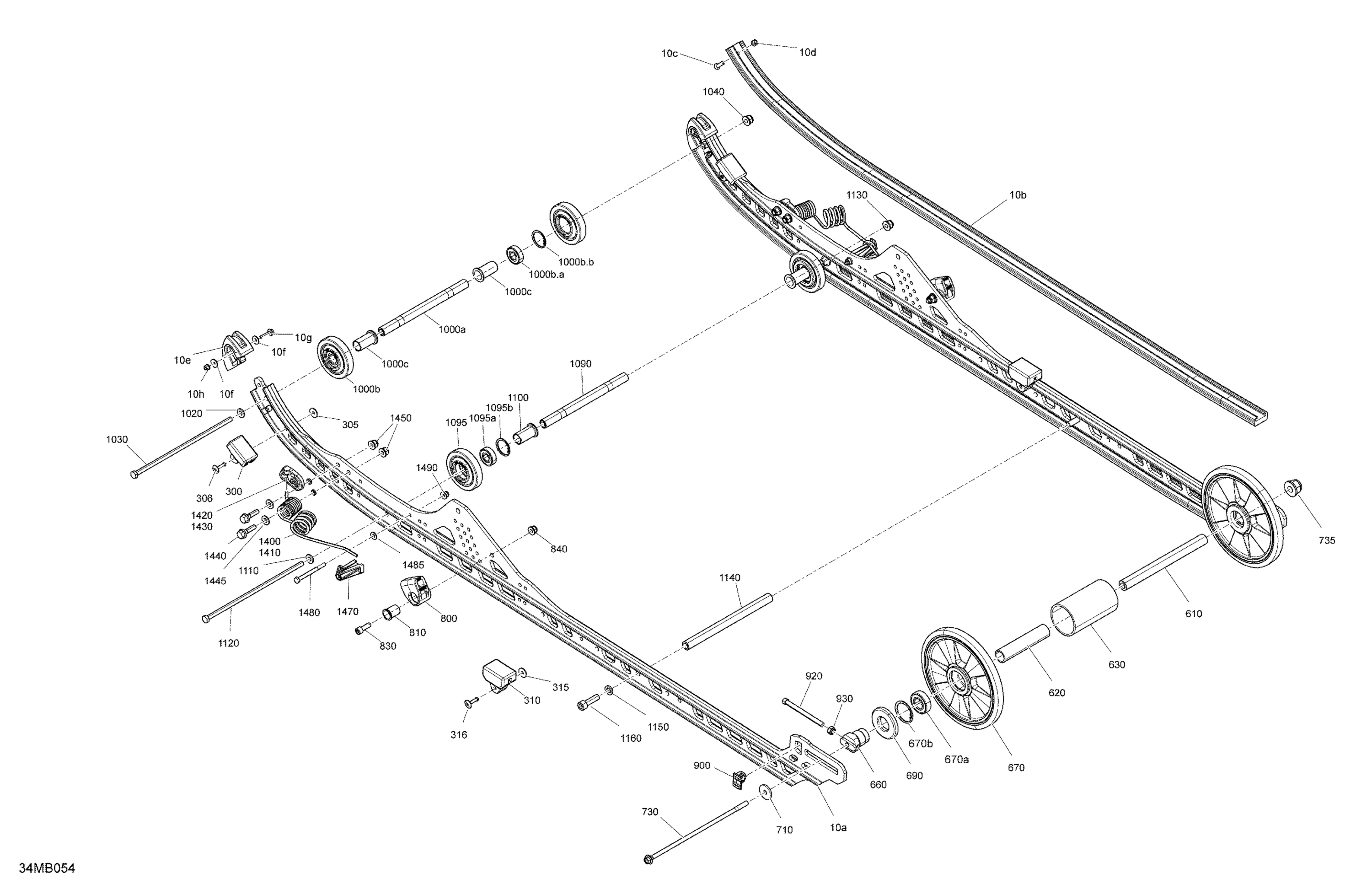 Suspension - Rear - Lower Section  - Model 154