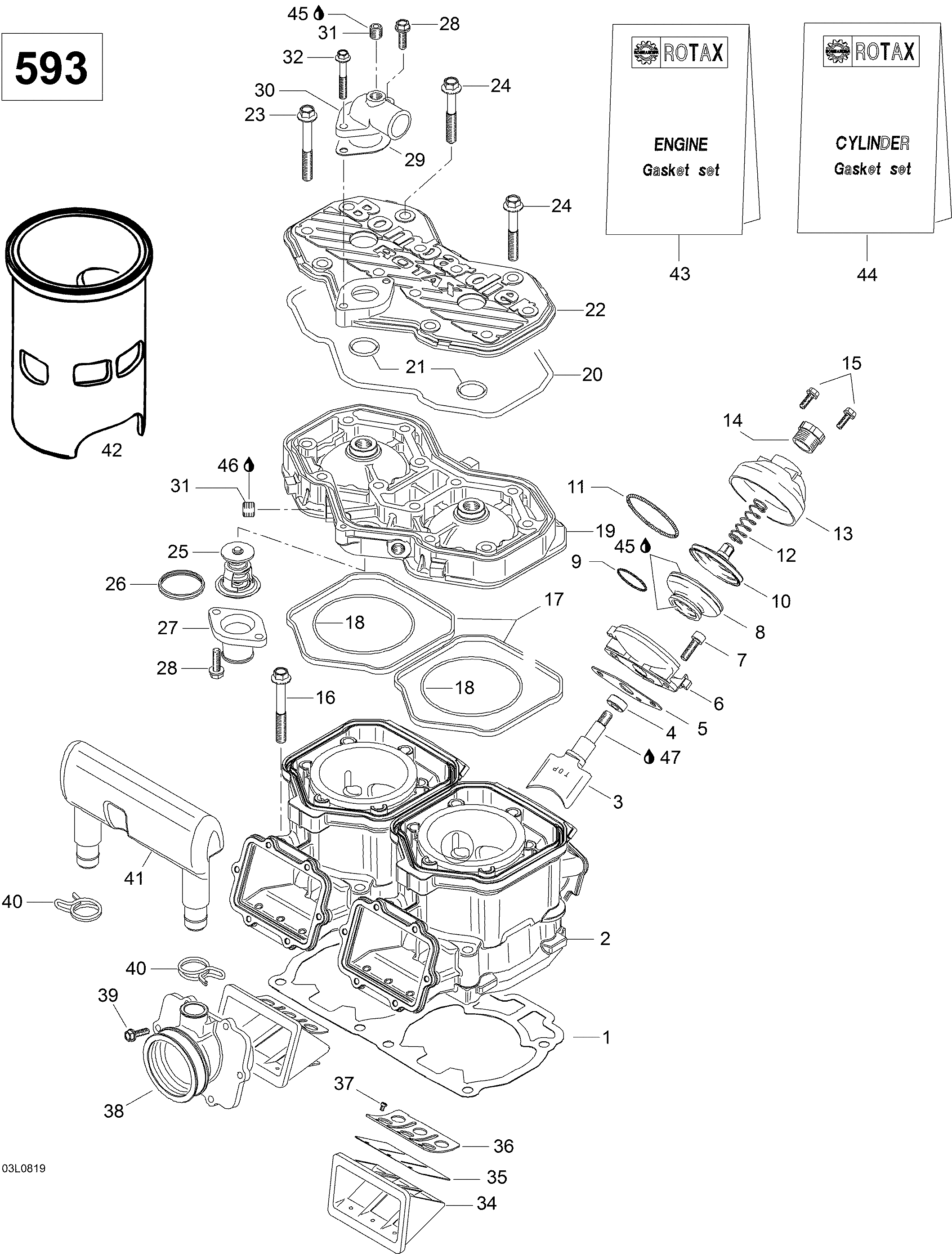 Cylinder and Cylinder Head WT 600