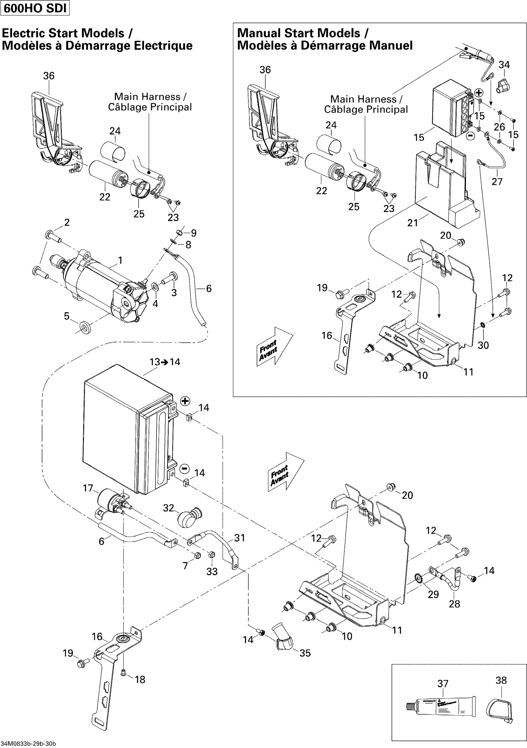 Battery And Starter 600HO SDI