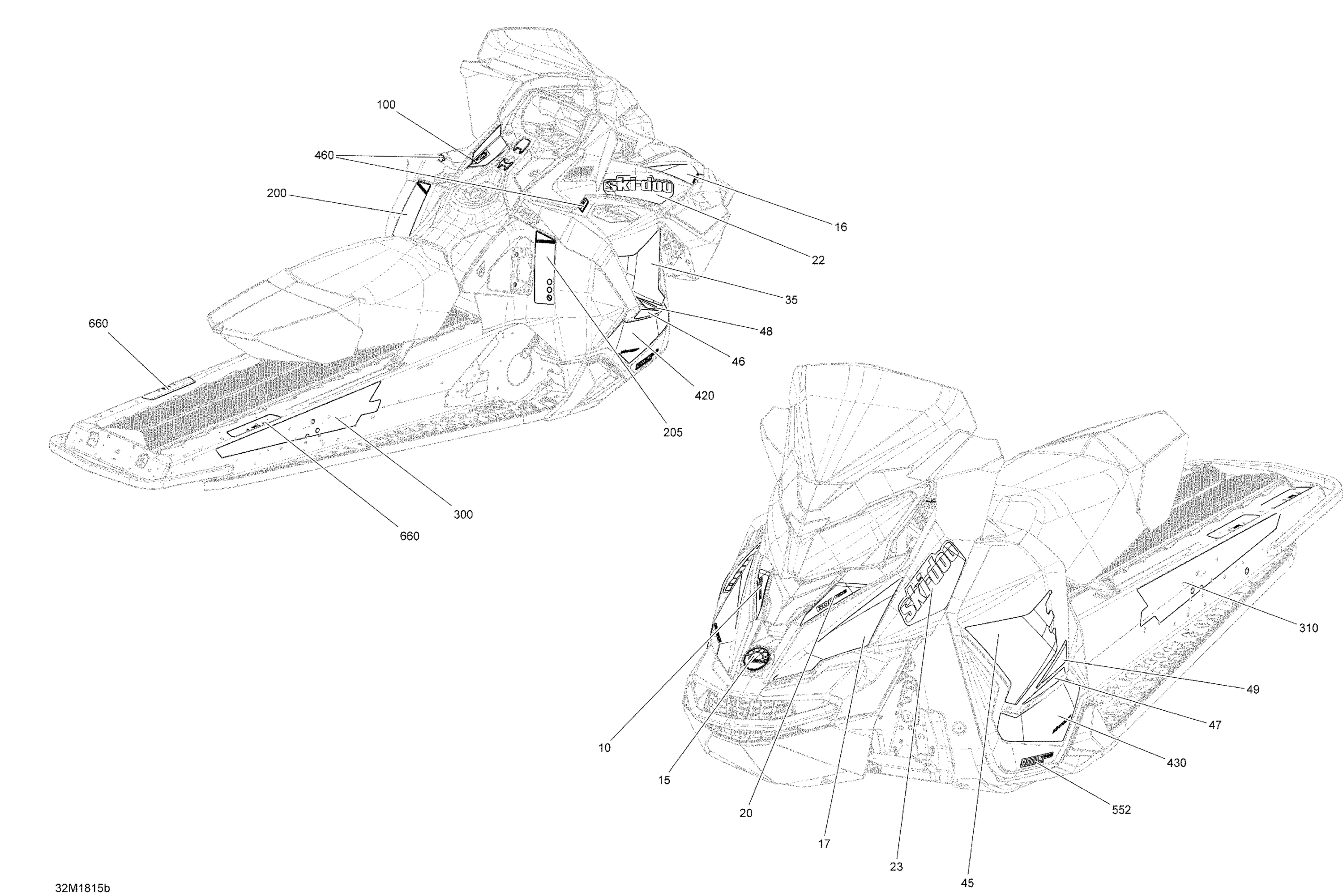 Decals MXZ - 1200 4-TEC - Package TNT