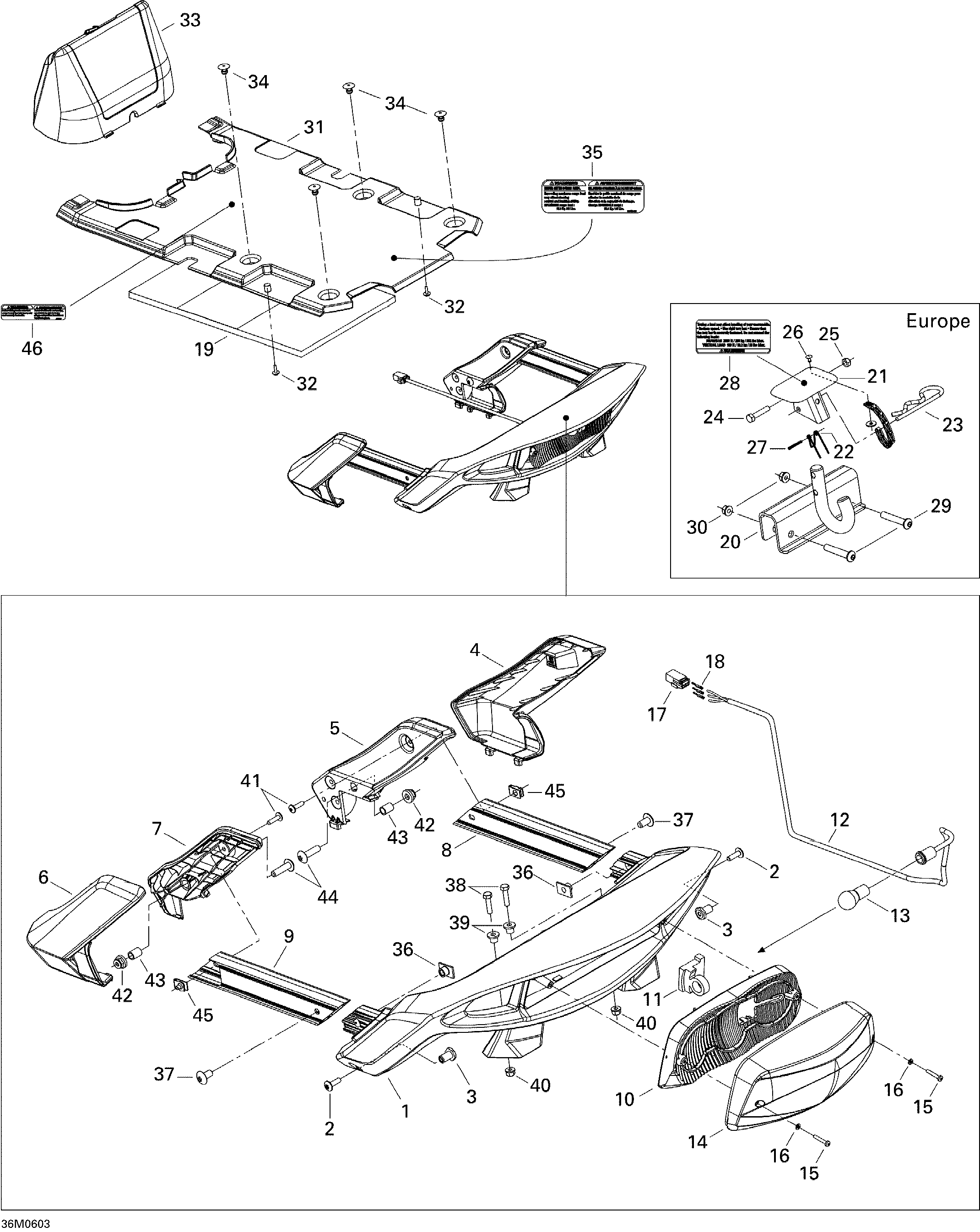 Схема узла: Luggage Rack