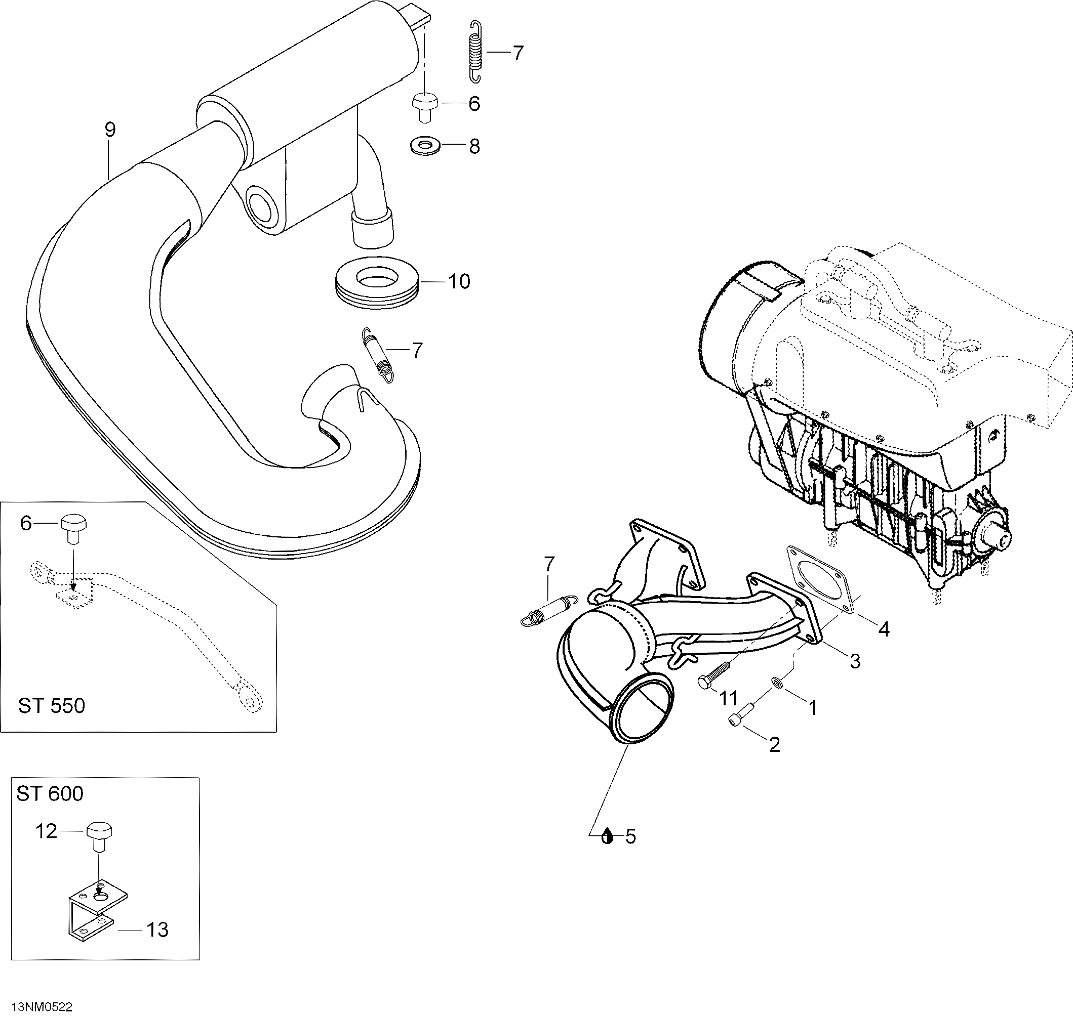 Схема узла: Exhaust System